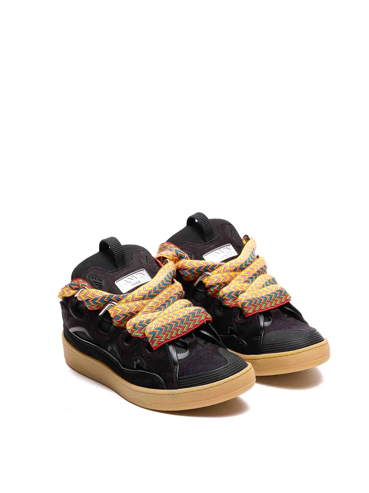 Lanvin Black Curb Sneakers