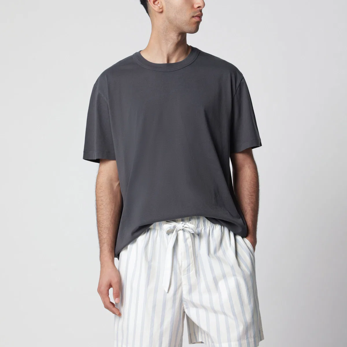 Tekla Black Washed Short-Sleeve T-Shirt