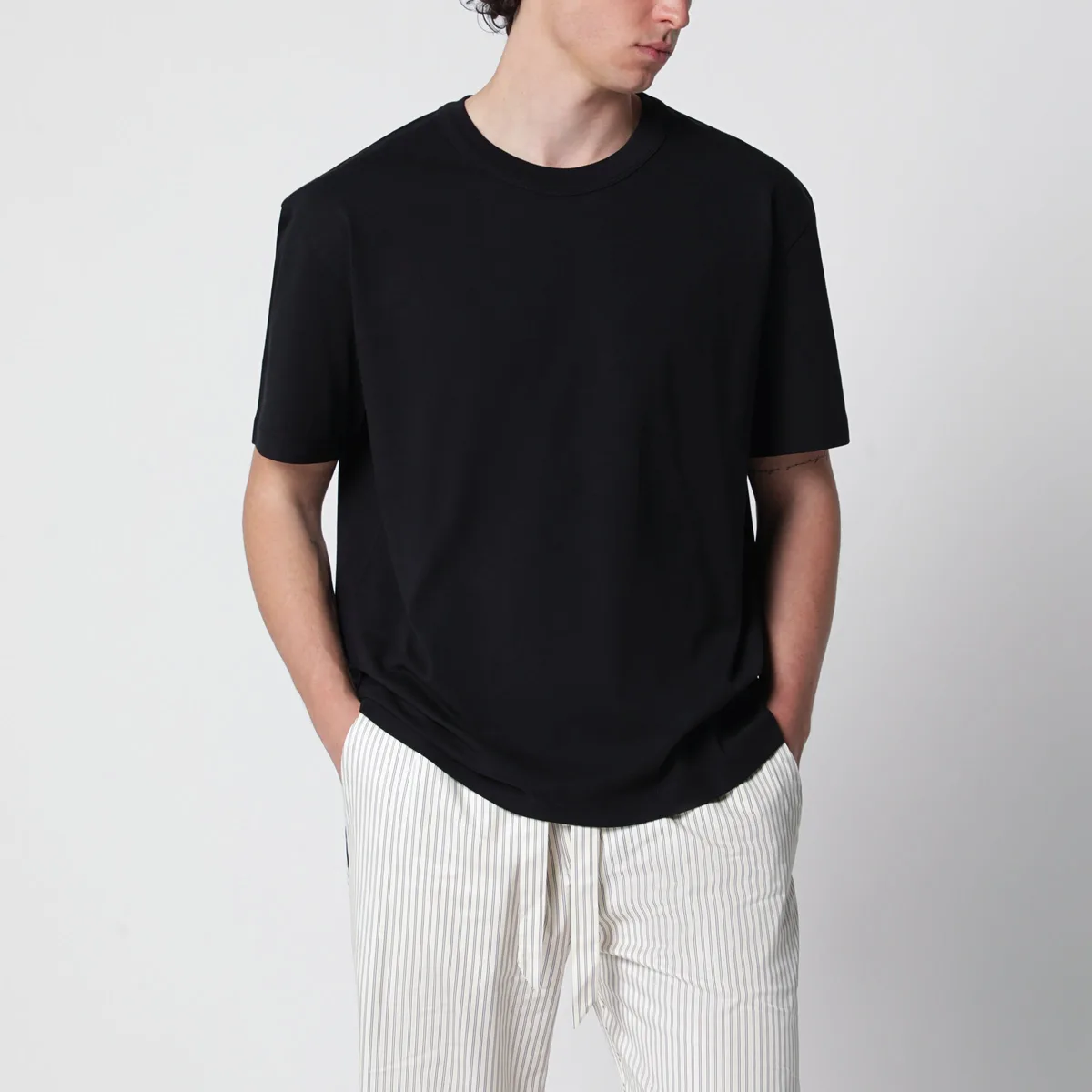 Tekla Black Washed Short-Sleeve T-Shirt