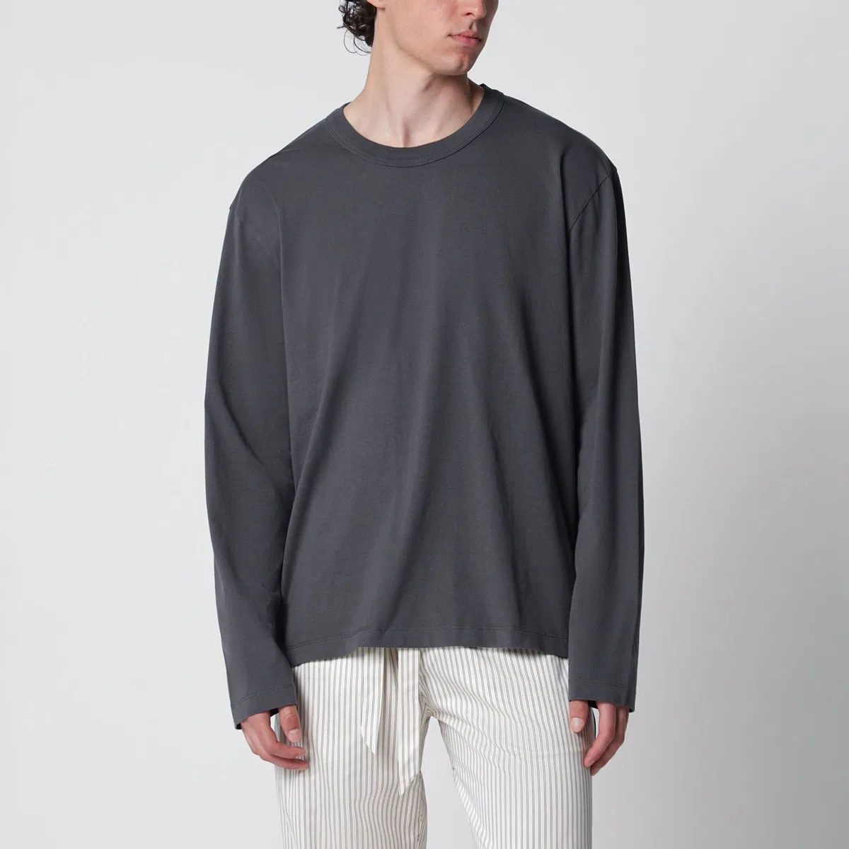 Tekla Black Washed Longsleeve Tshirt