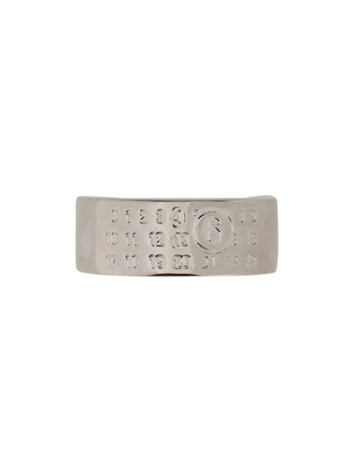 Mm6 maison margiela Silver Tone Open Cuff Accessory