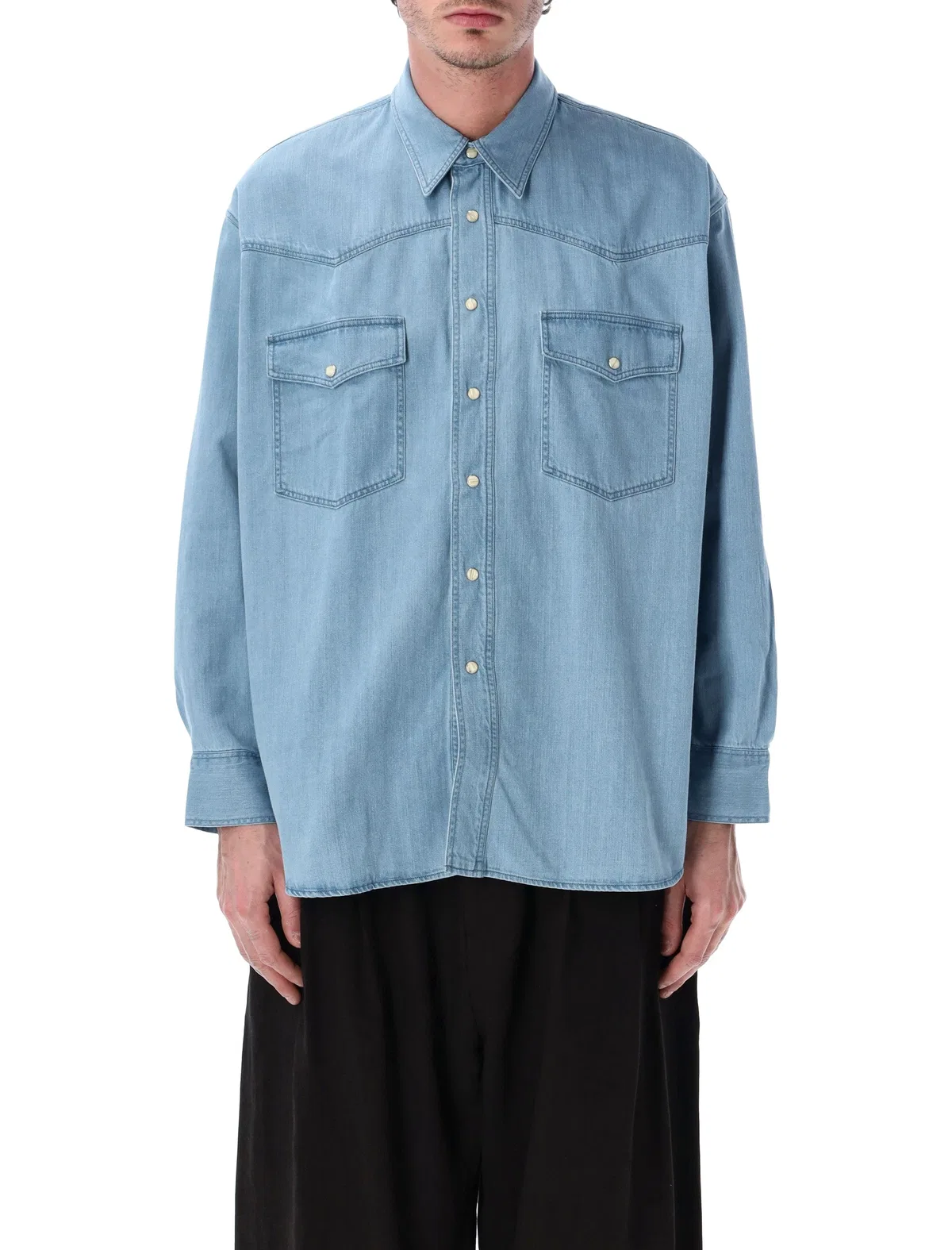Studio nicholson Mylo Cotton Denim Shirt