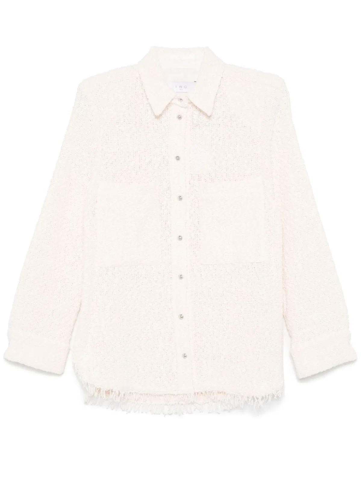 IRO Powder Pink Tweed Bouclé Construction Fr