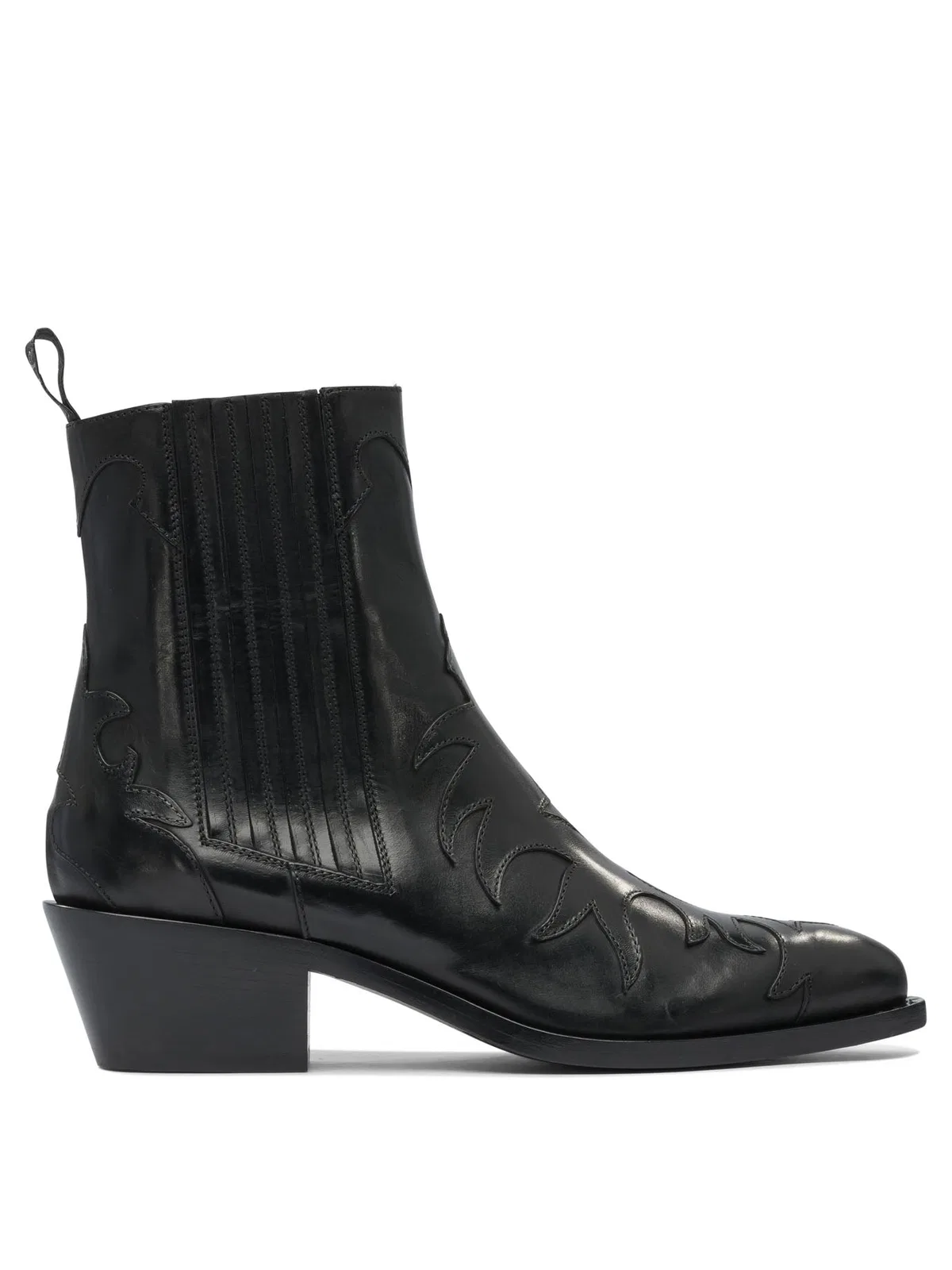 Sartore Black Rubber Ankle Boots
