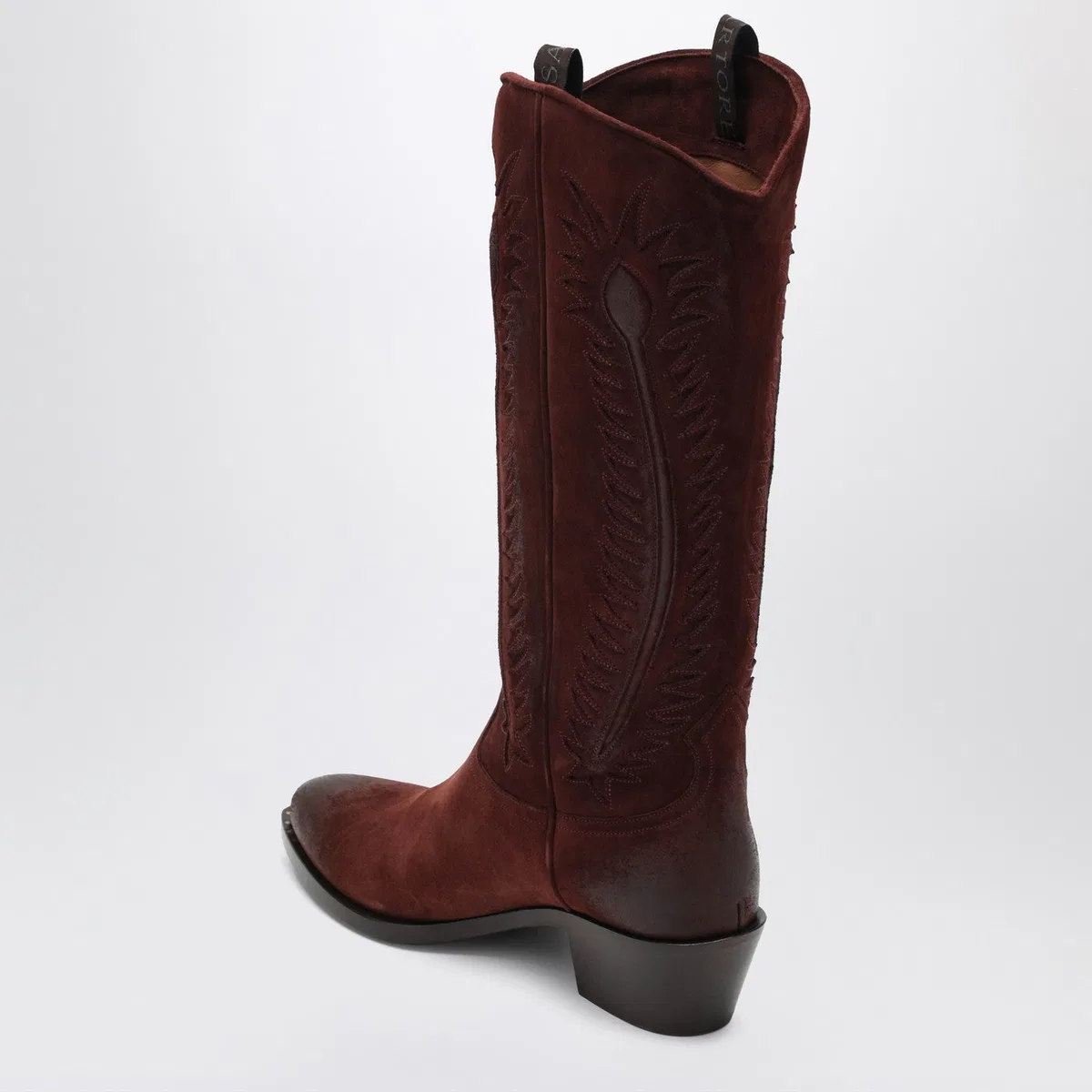 Sartore Brown Suede Frida Western Boot