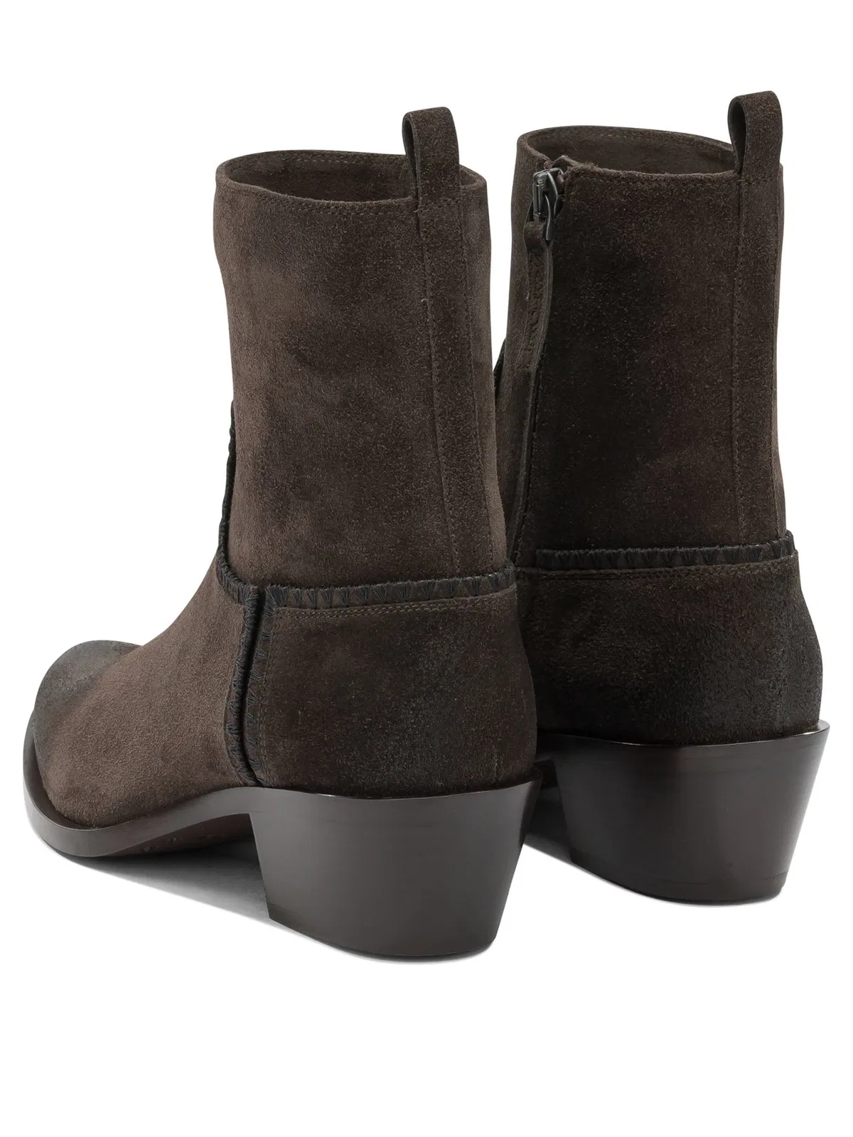Sartore "Velour 45Mm" Ankle Boots With Zipper