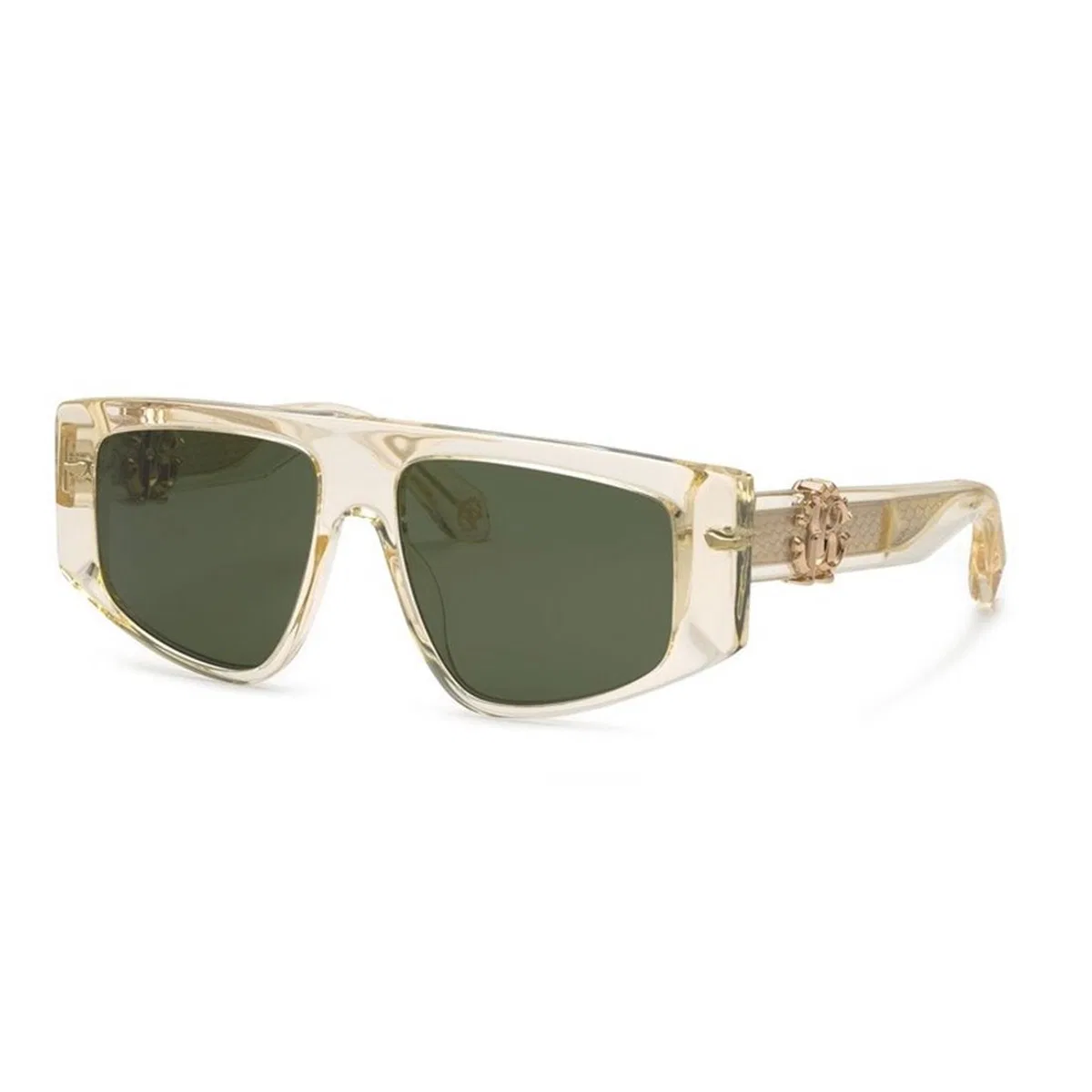 Roberto Cavalli Giallo Soia Trasparente Acetate Sunglass