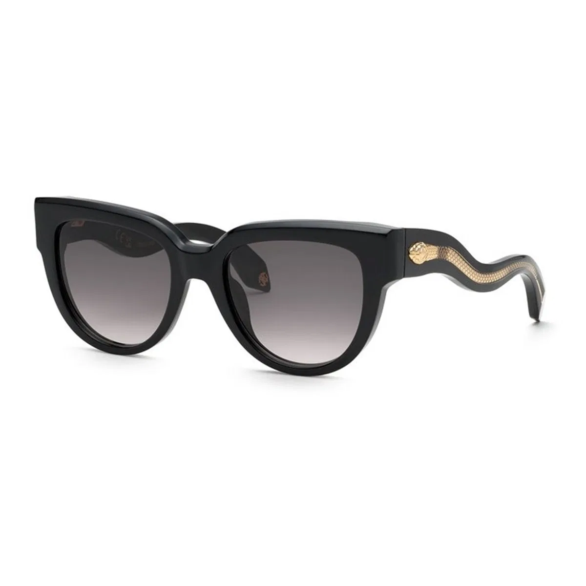 Roberto Cavalli Nero Lucido Acetate And Metal Sunglasses