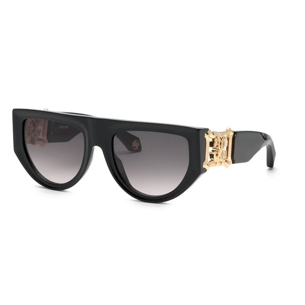 Roberto Cavalli Nero Lucido Acetate And Metal Sunglasses