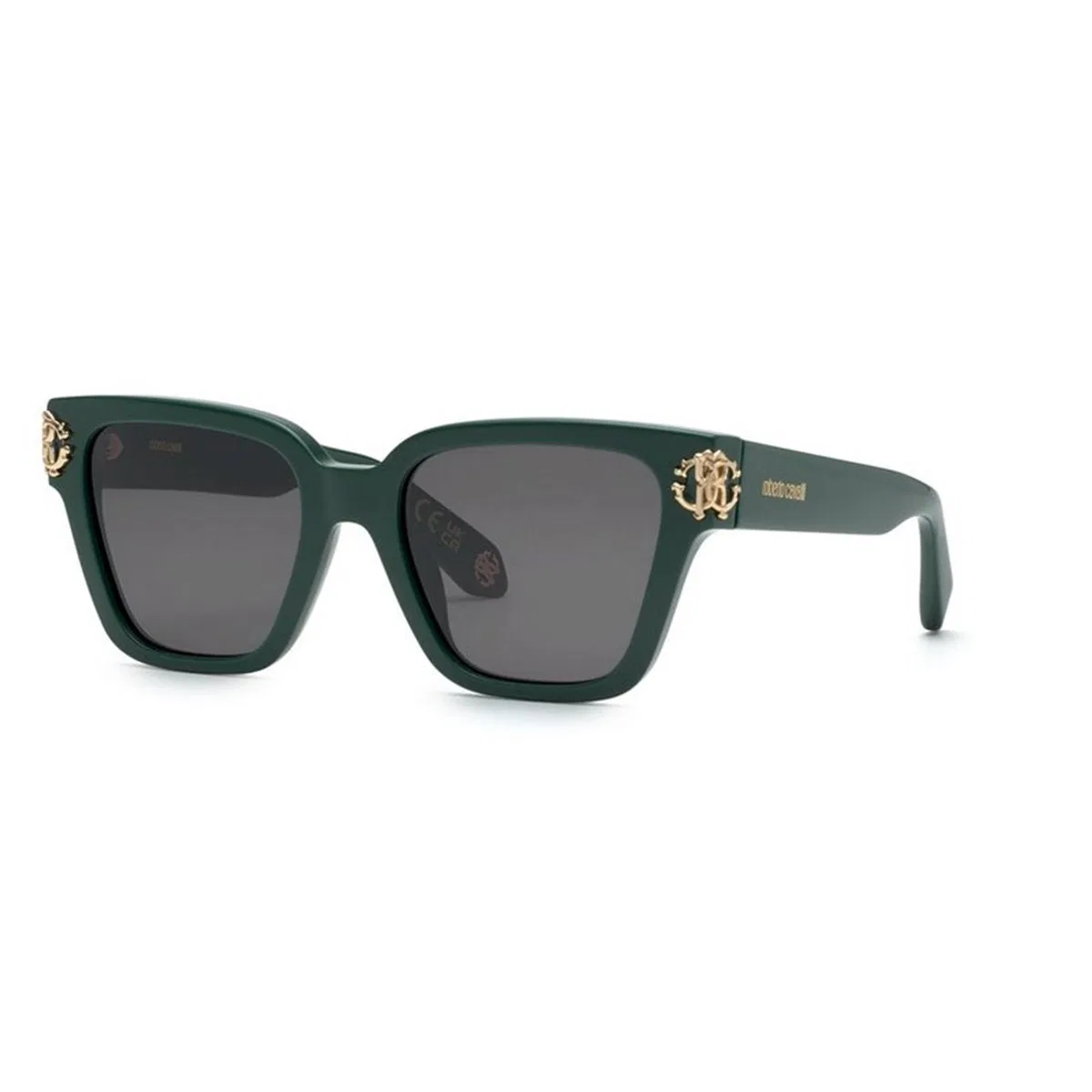 Roberto Cavalli Verde Pieno Lucido Acetate Sunglasses
