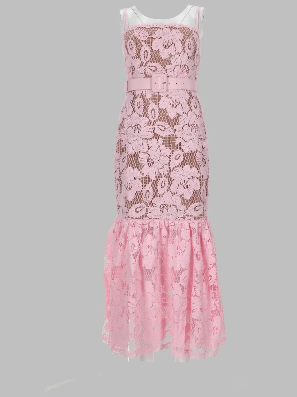 Self-Portrait Pink Polyester Dress