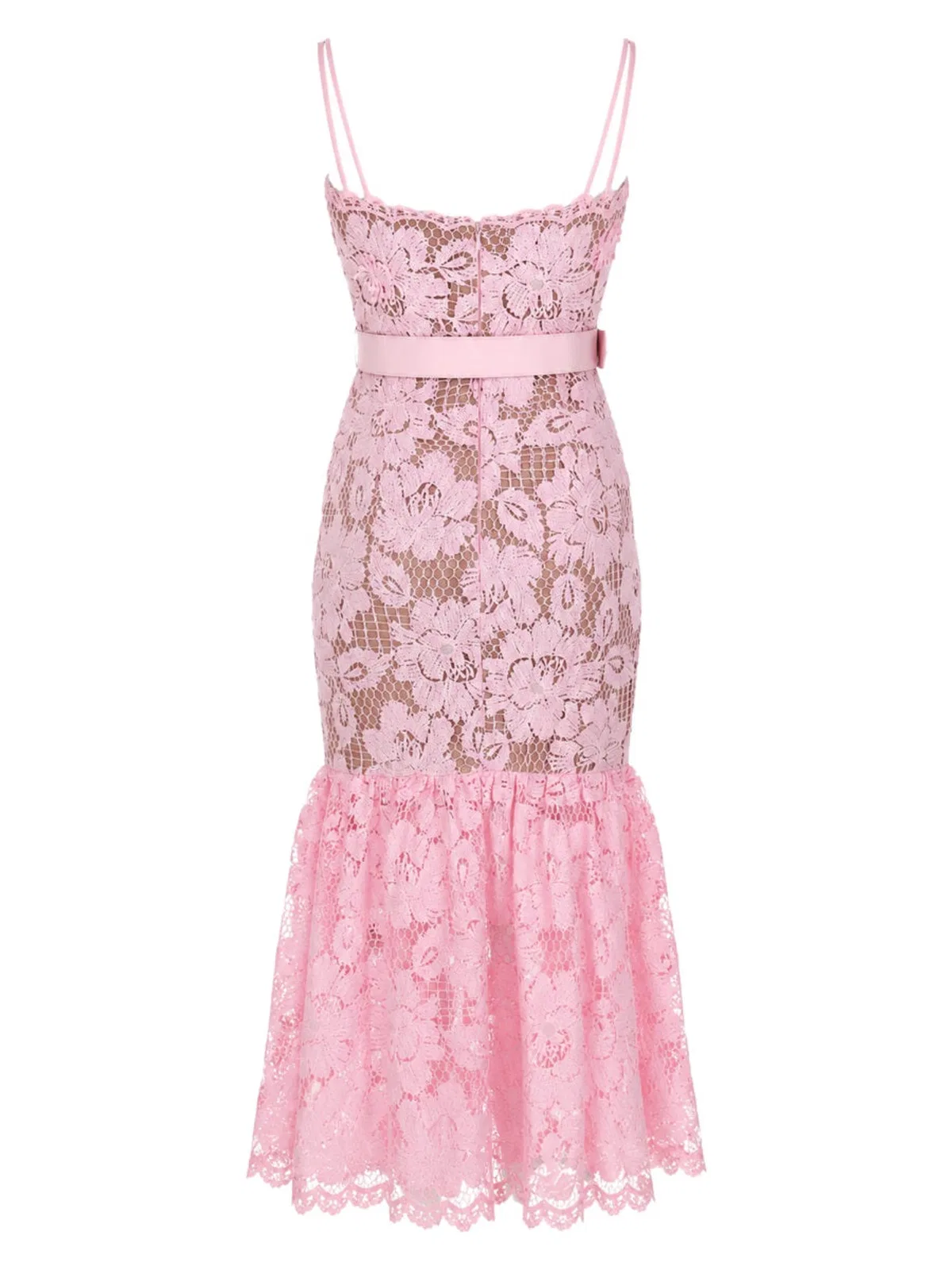 Self-Portrait Pink Polyester Dress