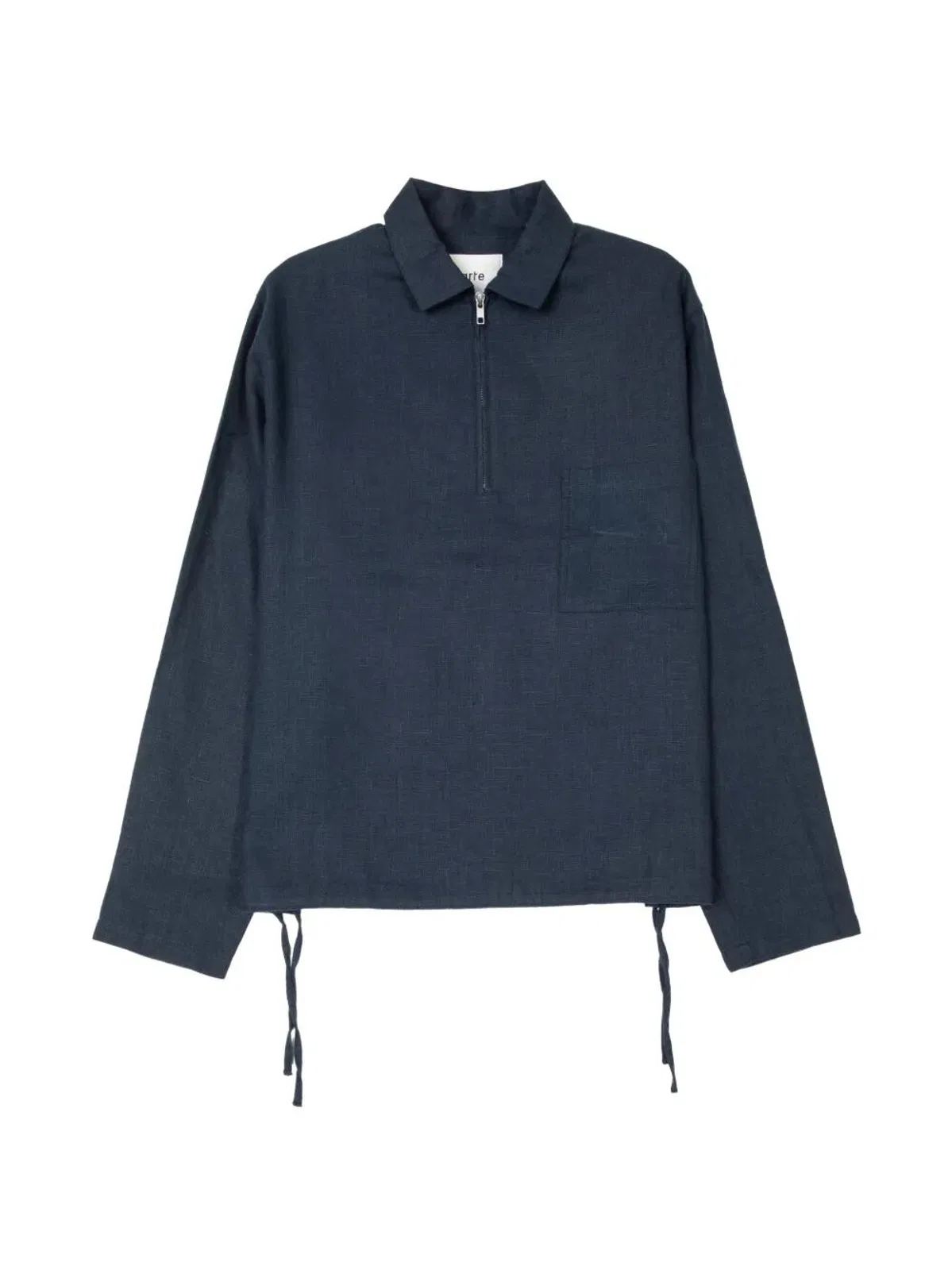 Arte Antwerp Linen "Quarter" Zip Pullover