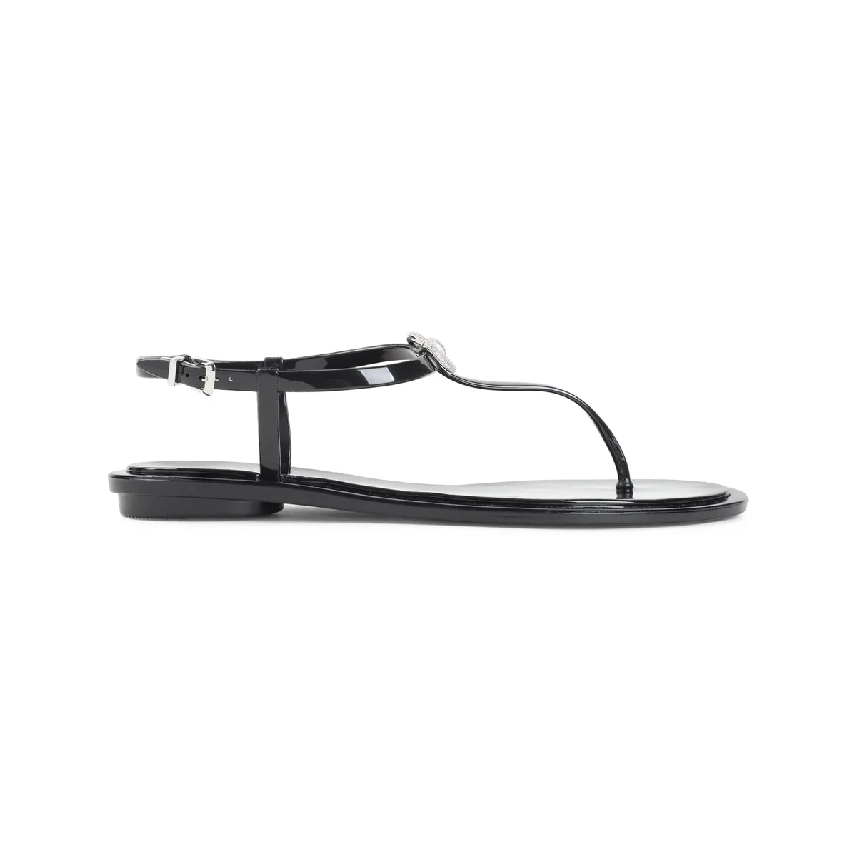 Mach Mach Mach & Mach Black Double Bow Pvc Sandals