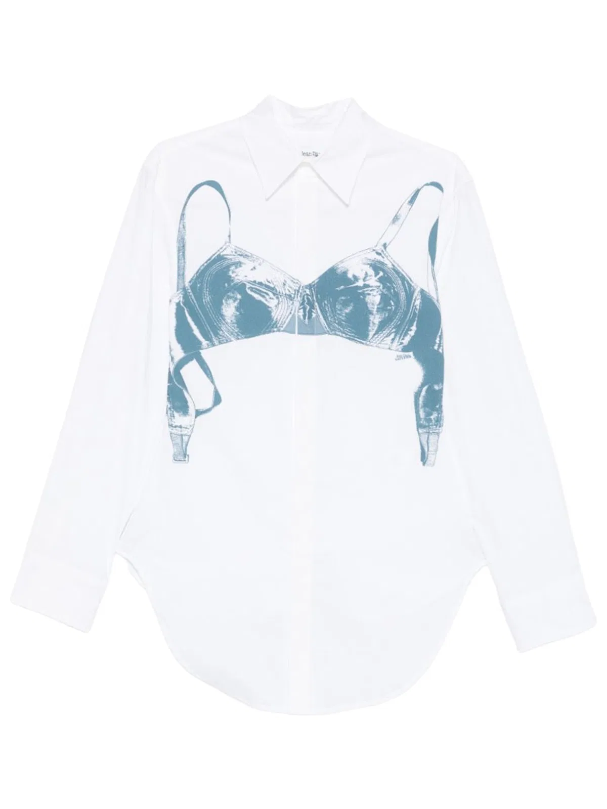 Jean Paul Gaultier Scanned Bra Print Shirt
