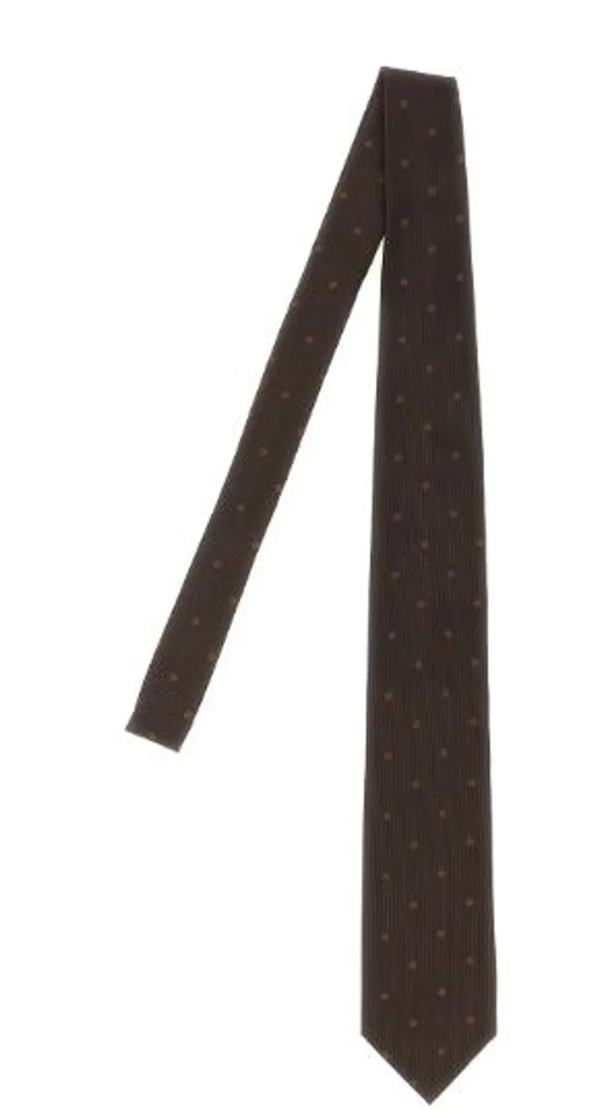 Tom Ford Brown Polka Dot Tie