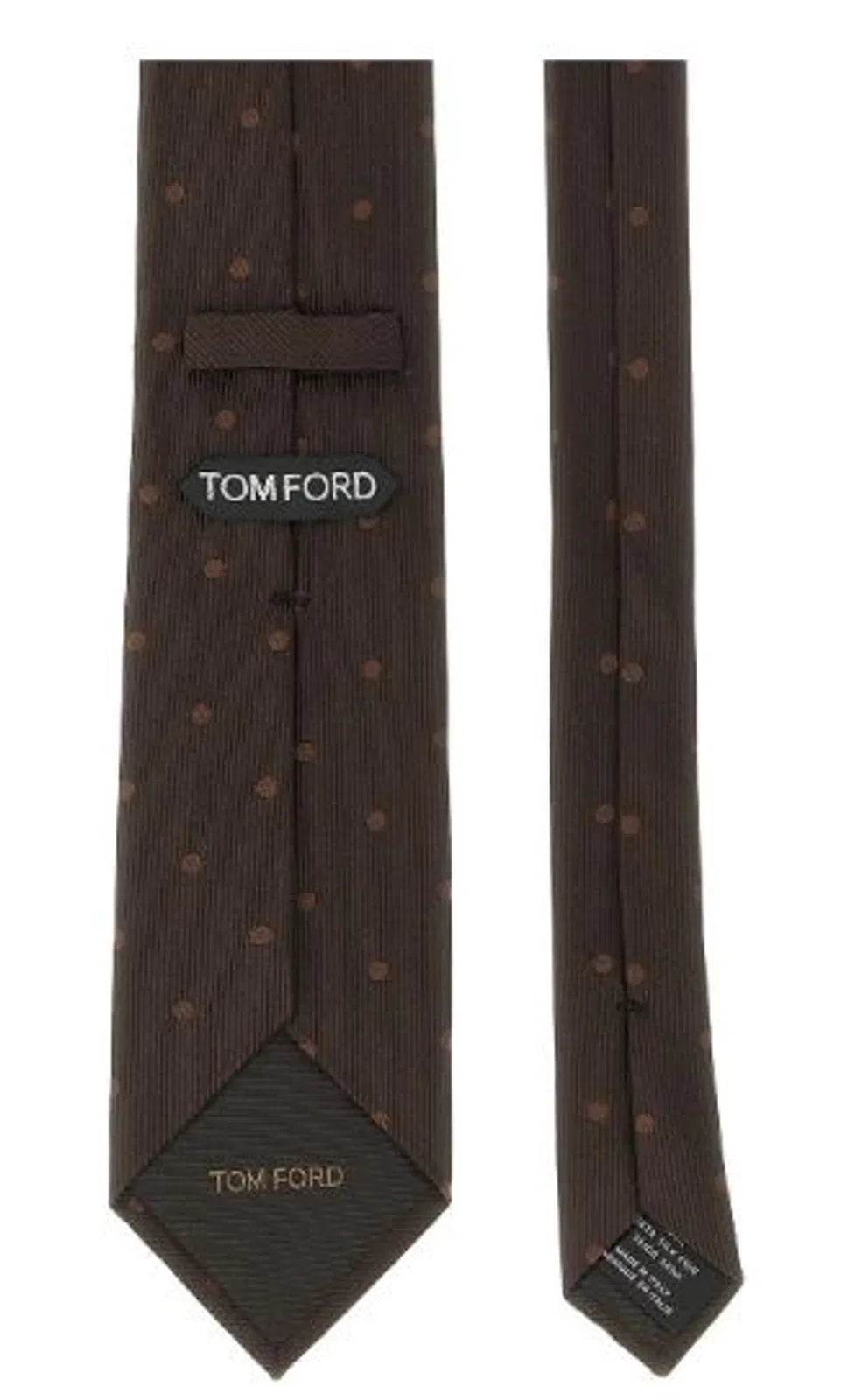 Tom Ford Brown Polka Dot Tie