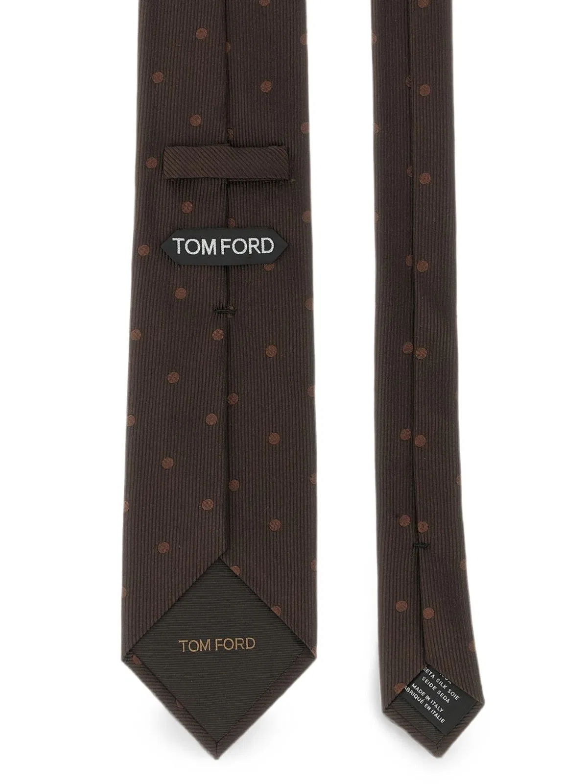 Tom Ford Brown Polka Dot Tie