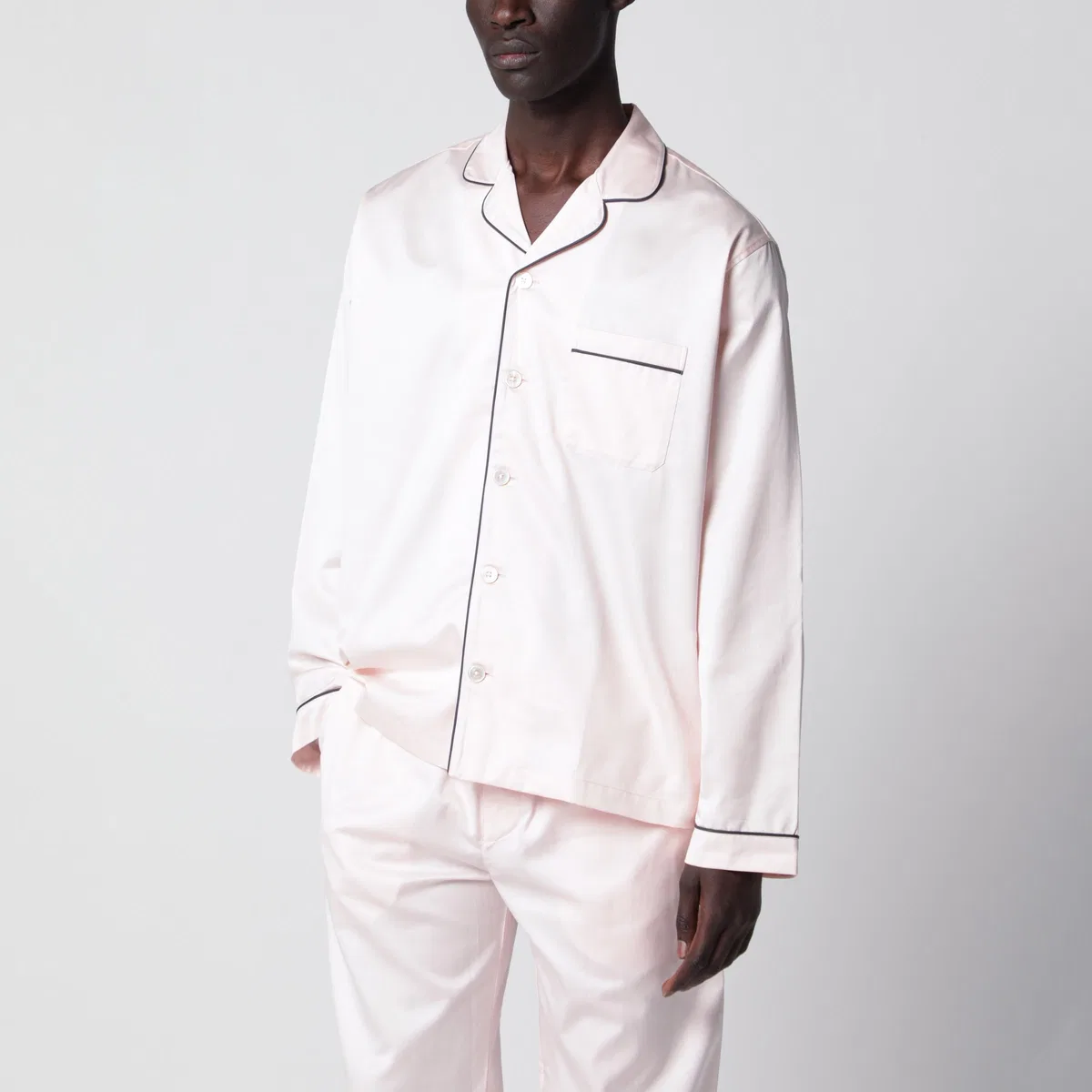 Tekla Light Pink Pajama Shirt