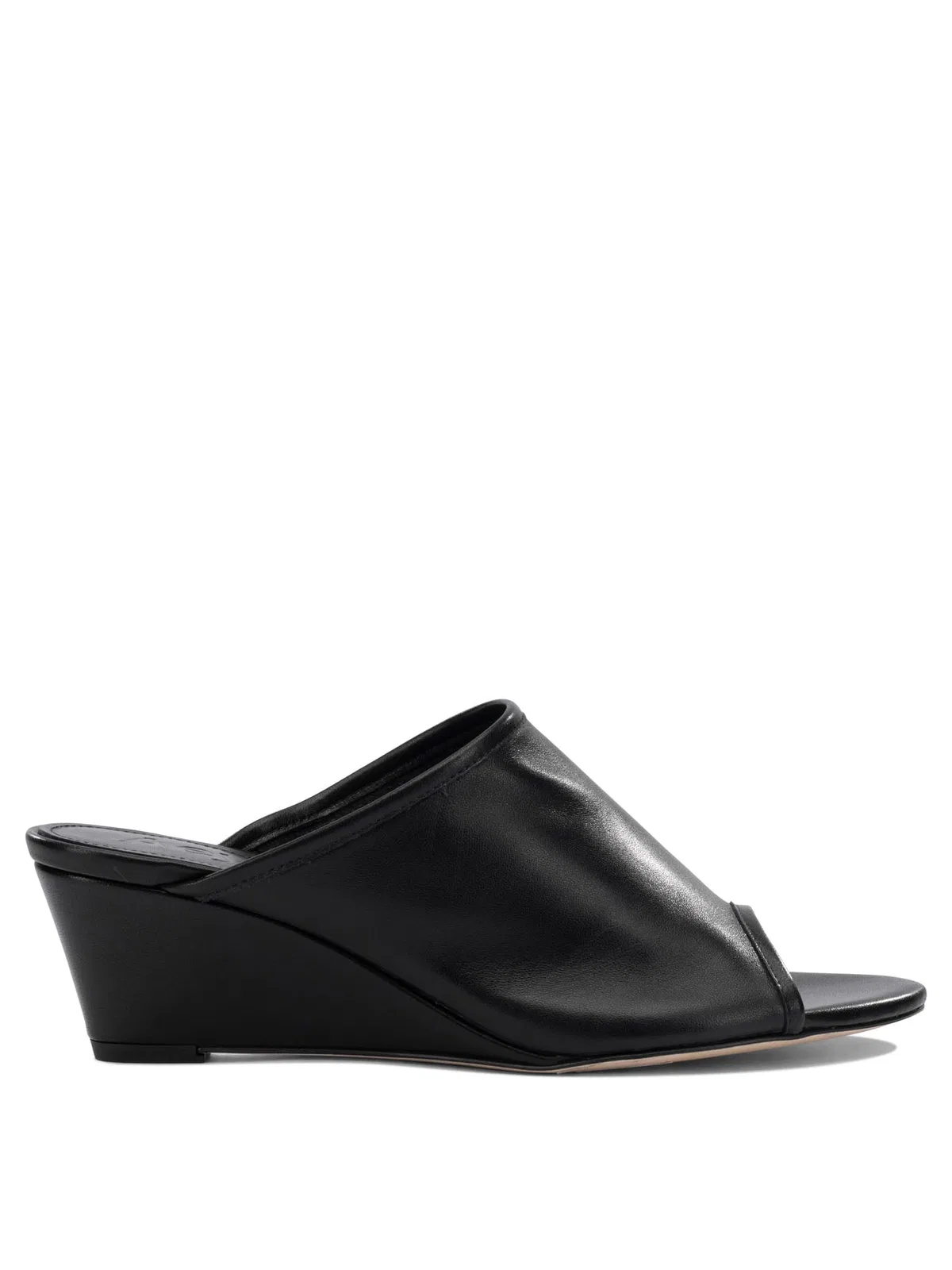 Aeyde Suzanne 50Mm Black Nappa Leather Cow Lea