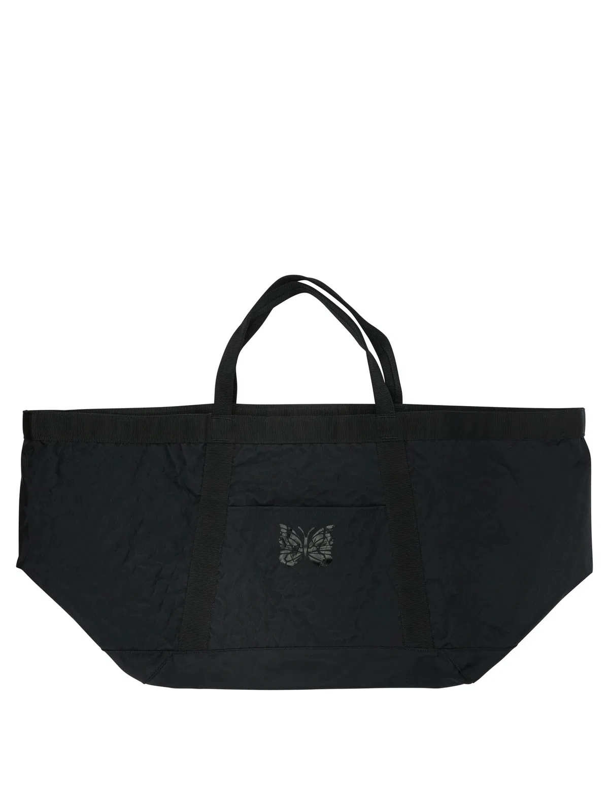 Needles Tool Tote Black Nylon Large Shoulder Bag