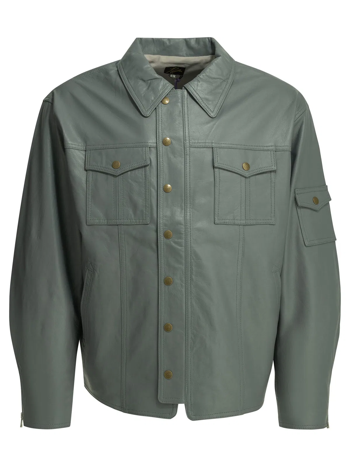 Needles Southern Green Sheep Leather Jacket