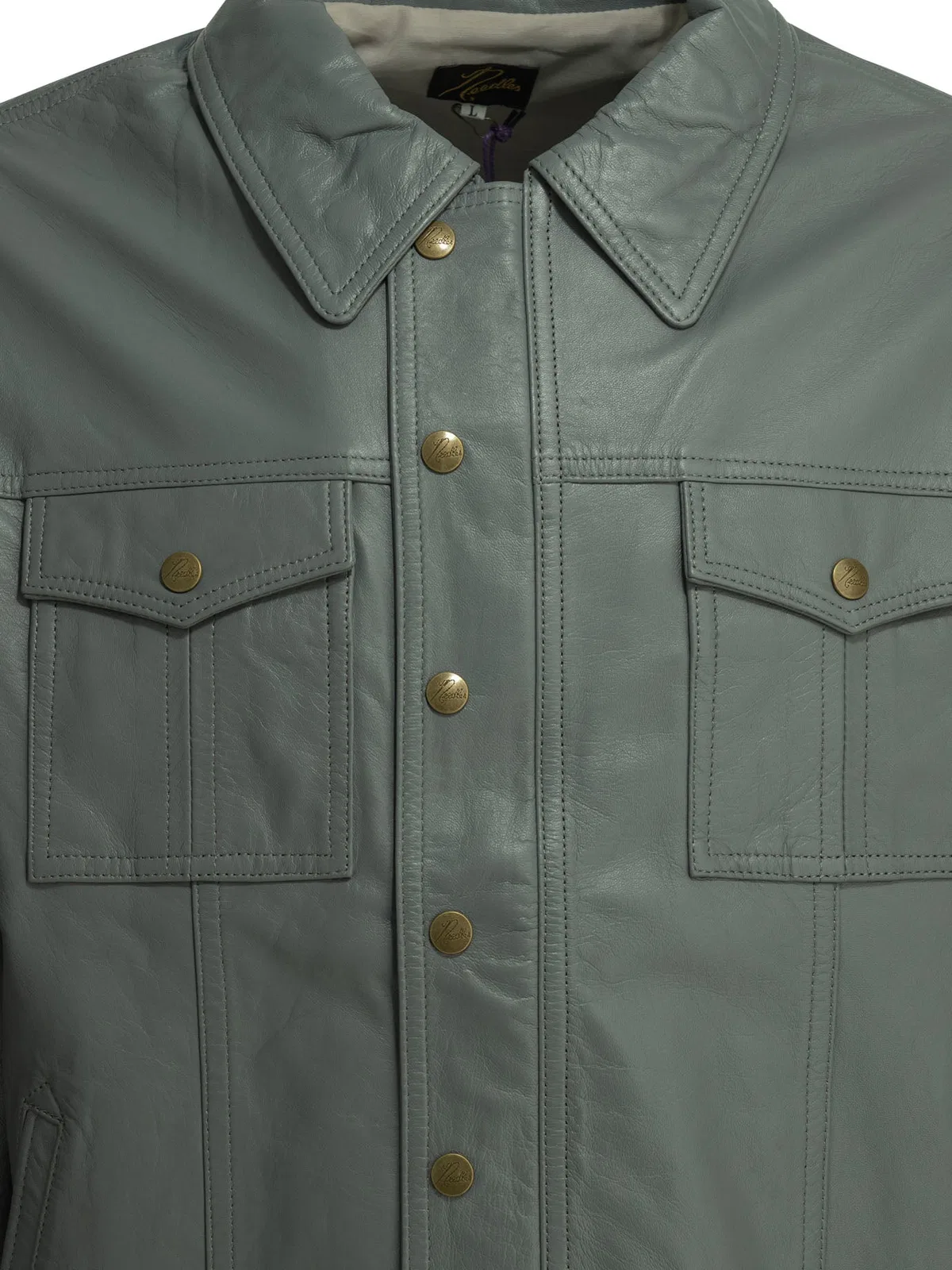 Needles Southern Green Sheep Leather Jacket