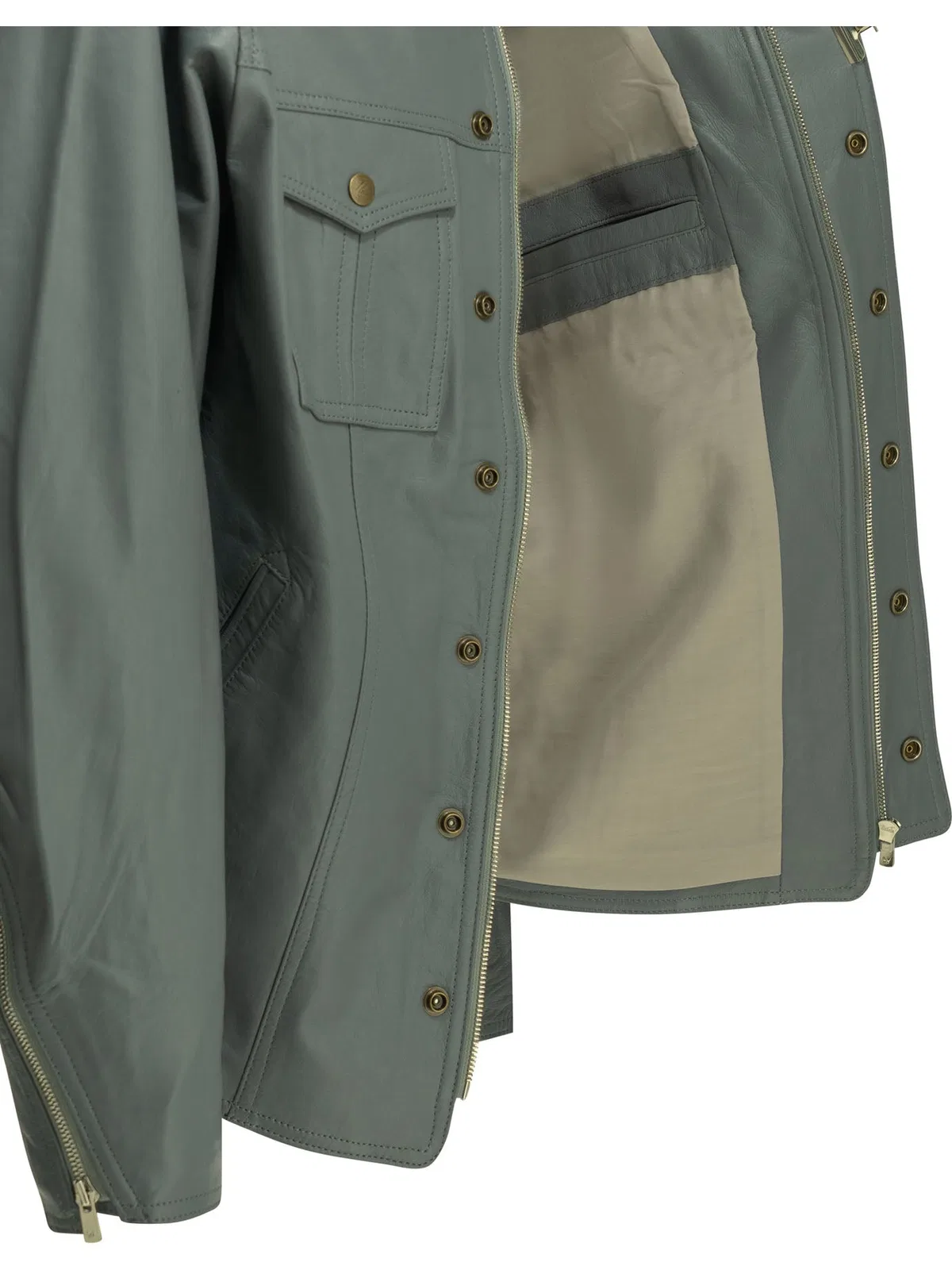 Needles Southern Green Sheep Leather Jacket