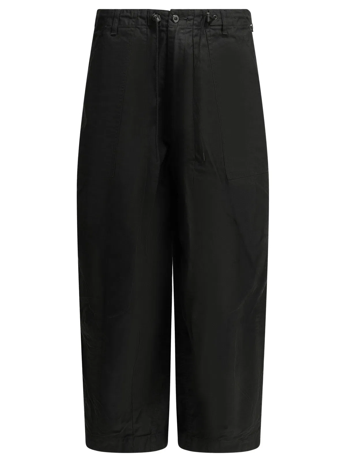 Needles Fatigue Black Cotton Parachute Pants