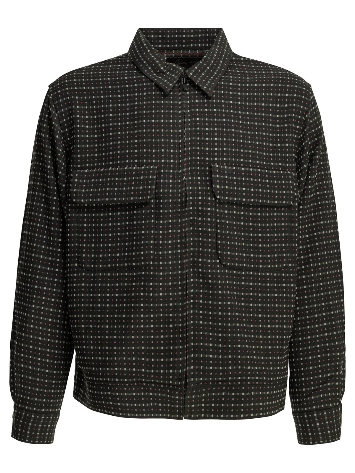 Needles Dobby Square Black Rayon Polyester Light