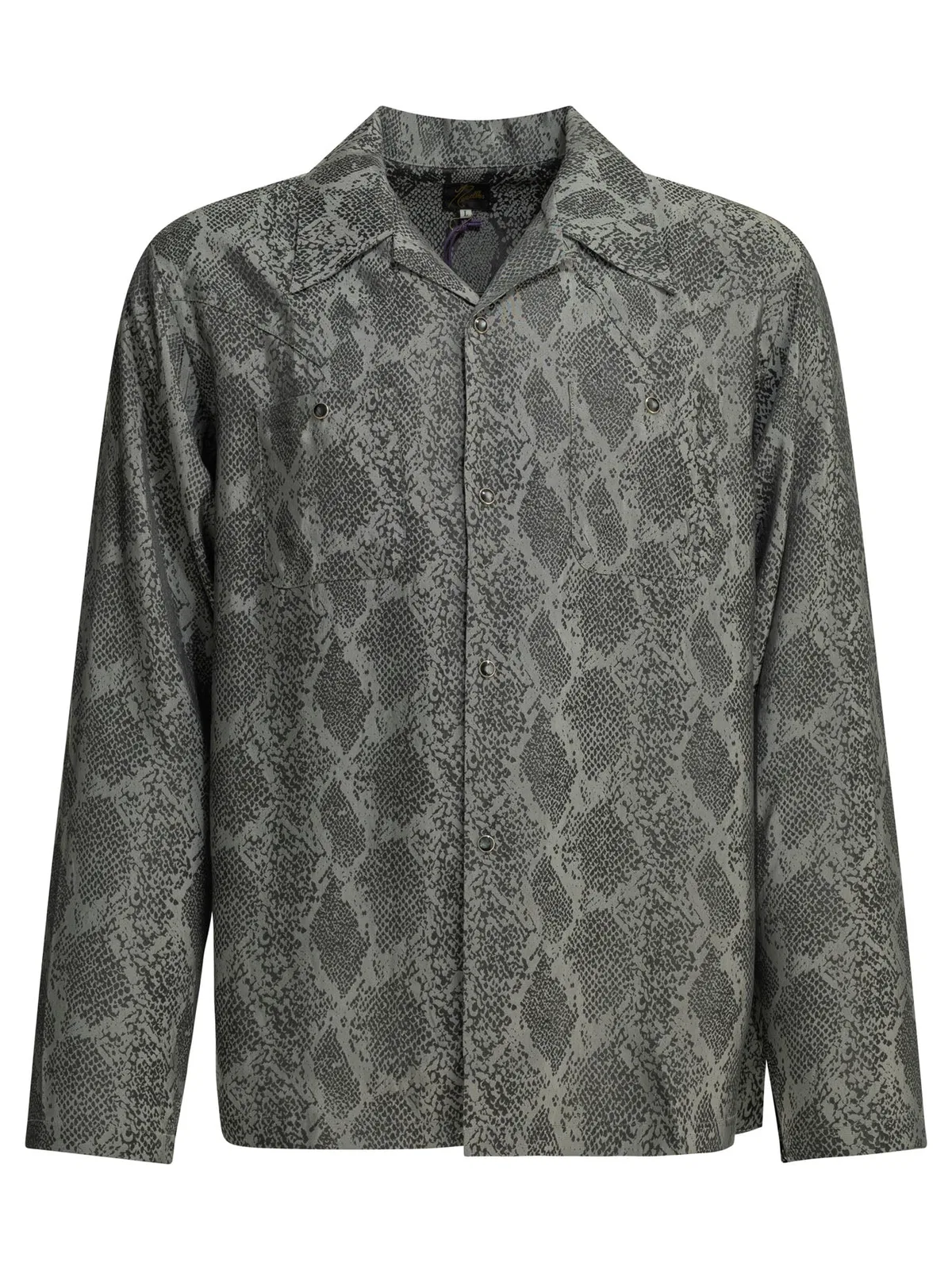 Needles Cowboy One-Up Grey Rayon Acetate Casual 