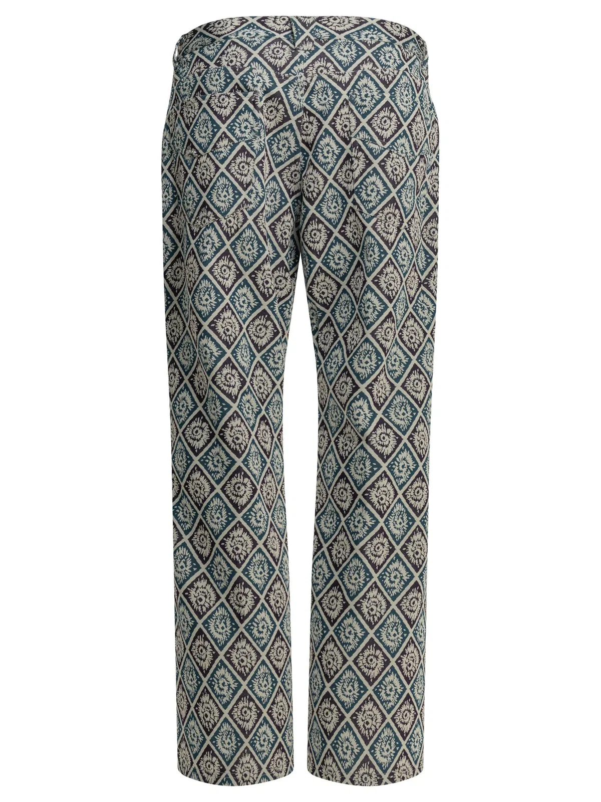 Needles Boot Cut Blue Polyester Casual Pants