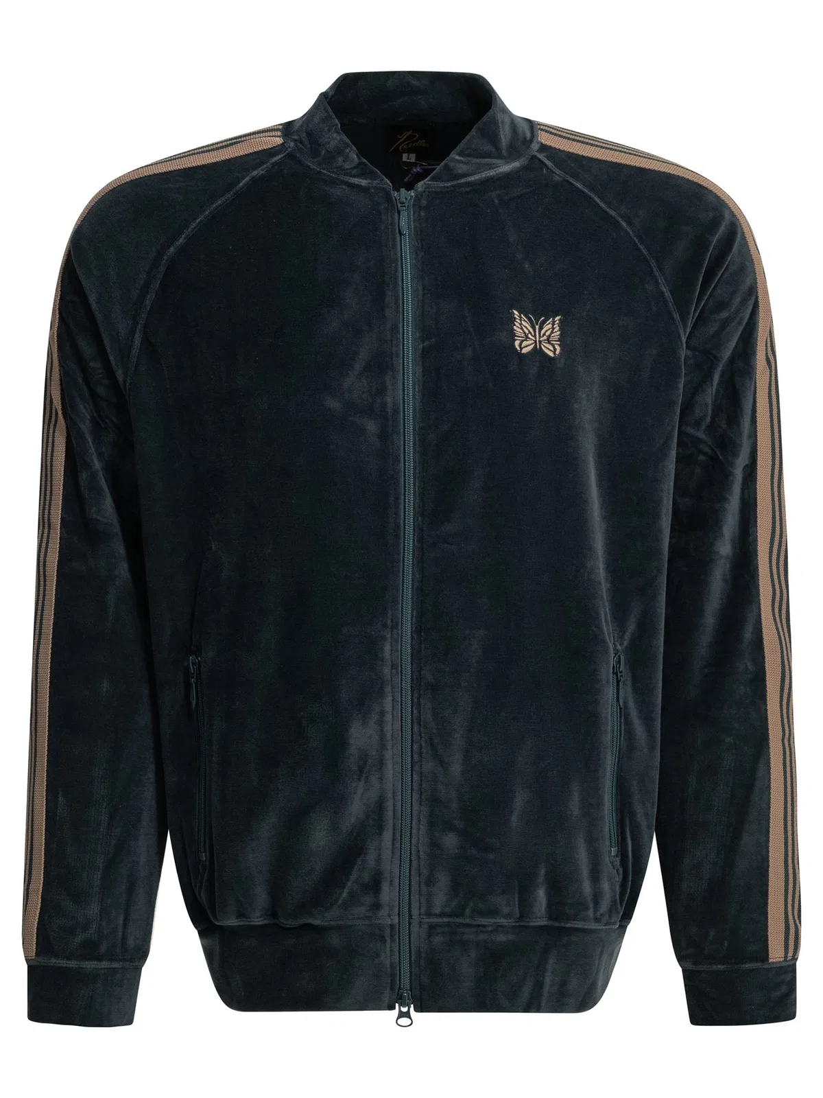 Needles Track Blue Cotton Polyester Sweatshirt