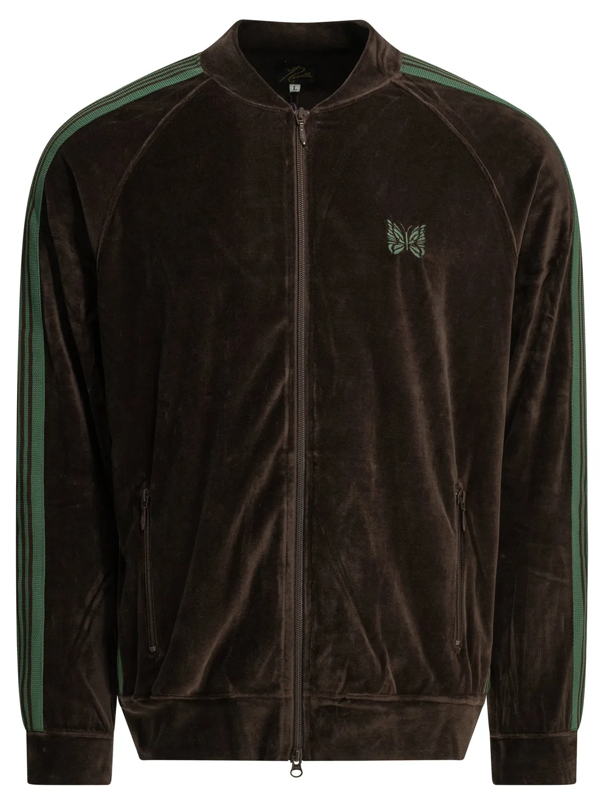 Needles Track Brown Cotton Polyester Sweatshirt
