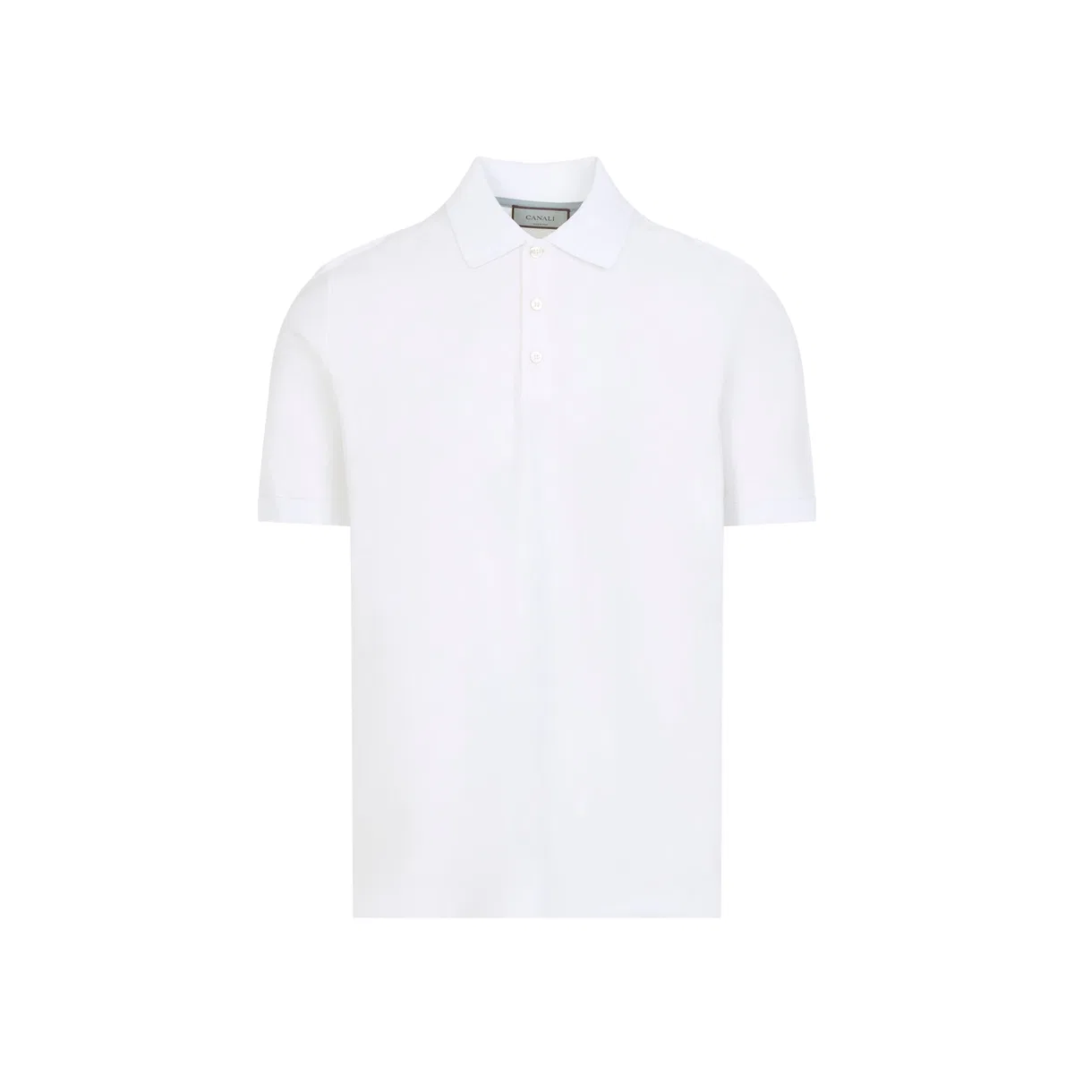 Canali White Cotton T-Shirt