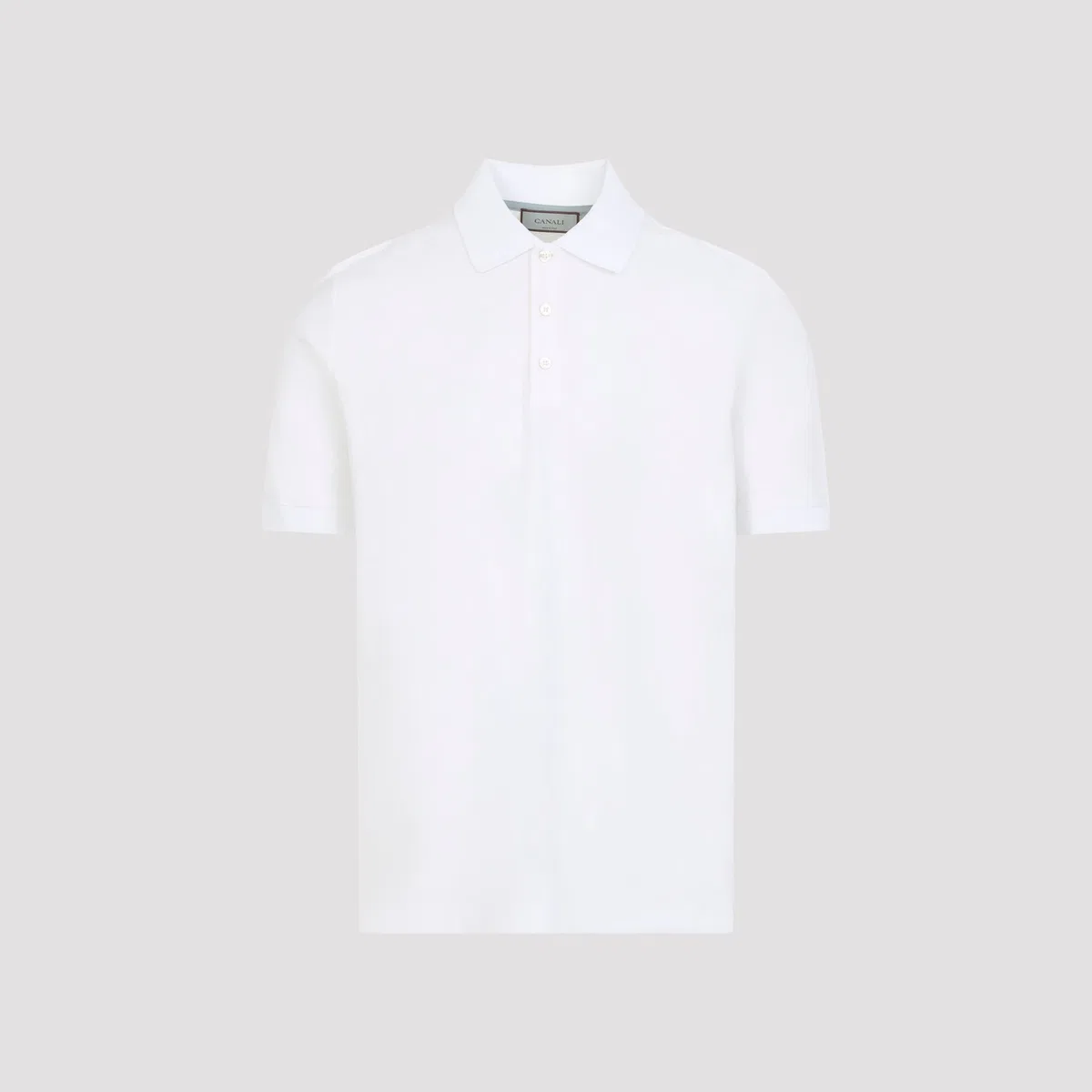Canali White Cotton T-Shirt