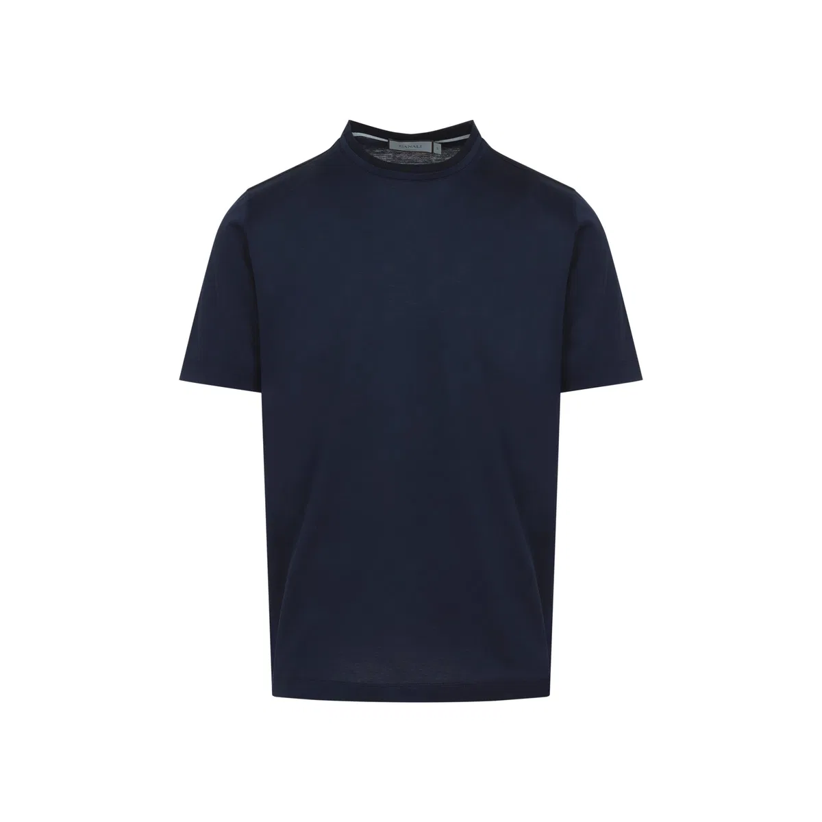 Canali Blue Cotton T-Shirt