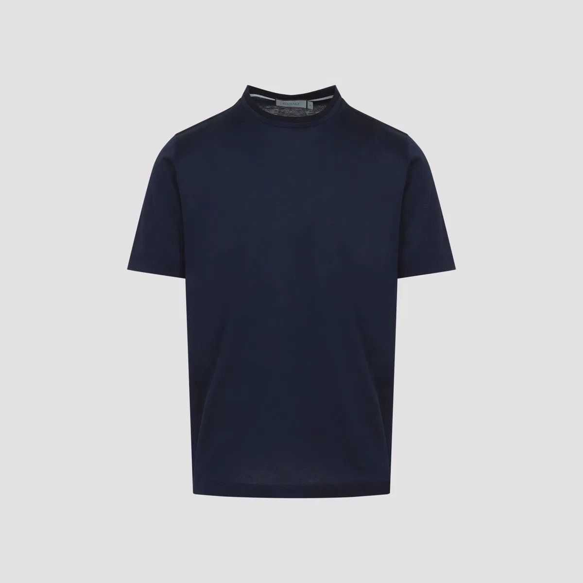 Canali Blue Cotton T-Shirt