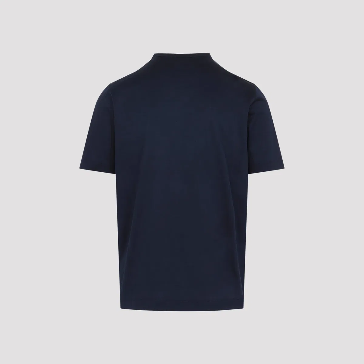 Canali Blue Cotton T-Shirt