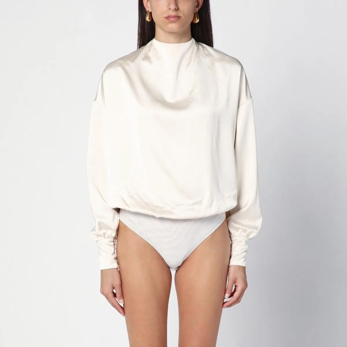 The Andamane Sylvia Milk-White Bodysuit
