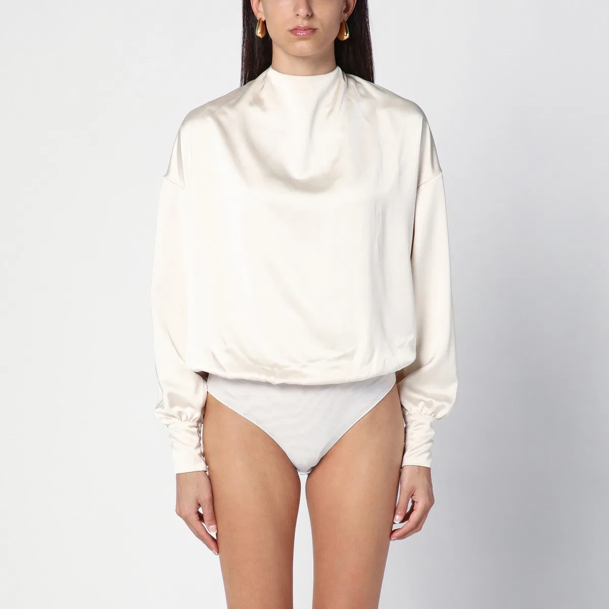 The Andamane Sylvia Milk-White Bodysuit