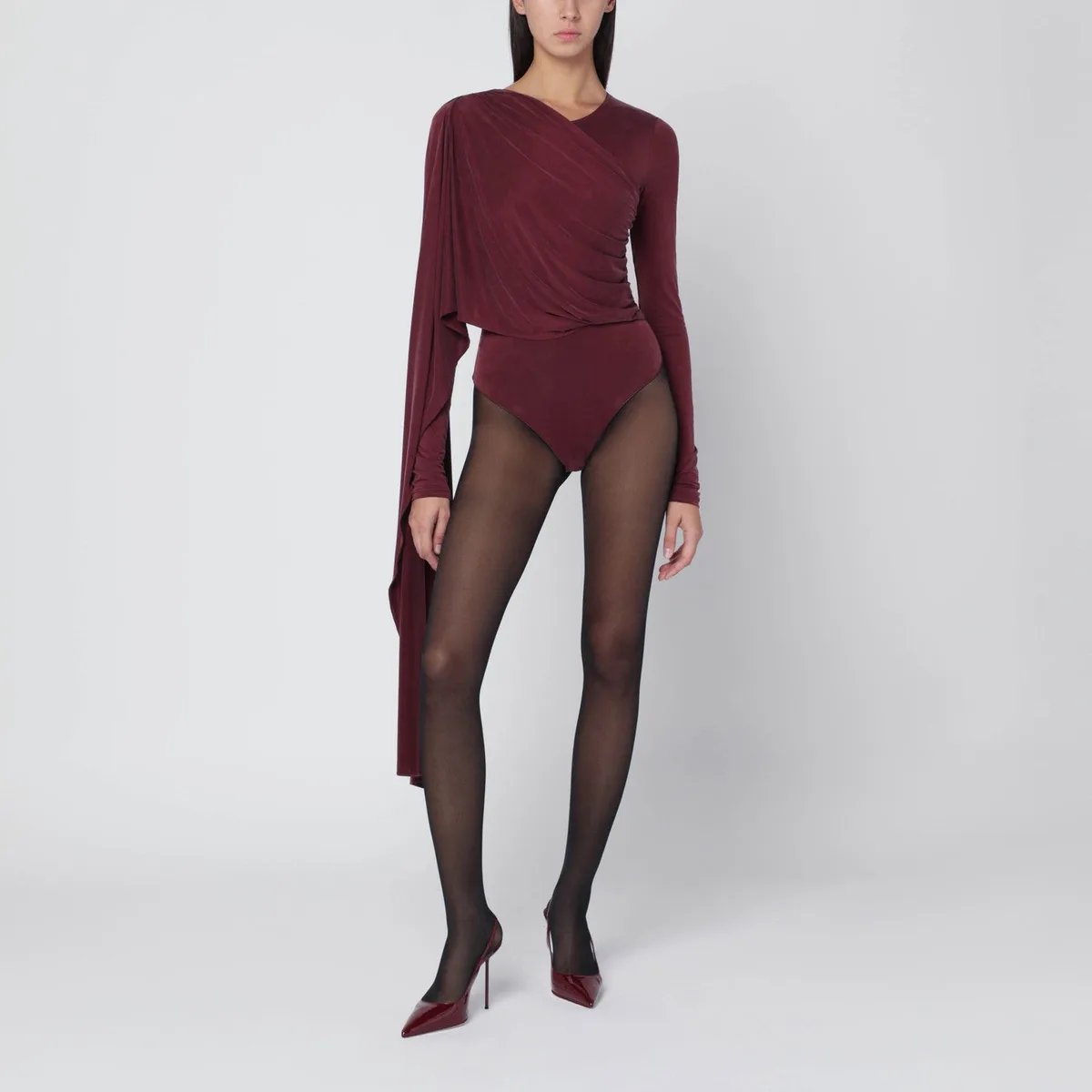 The Andamane Xenia Rouge Noir Bodysuit