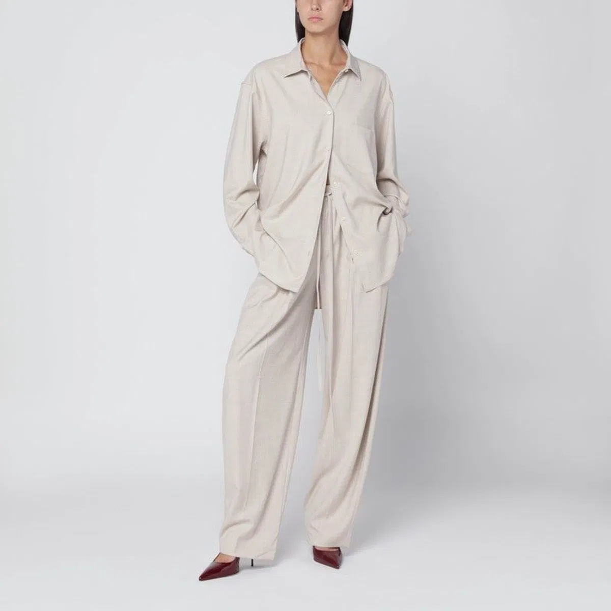 The Andamane Ivory Wendela Oversized Suit