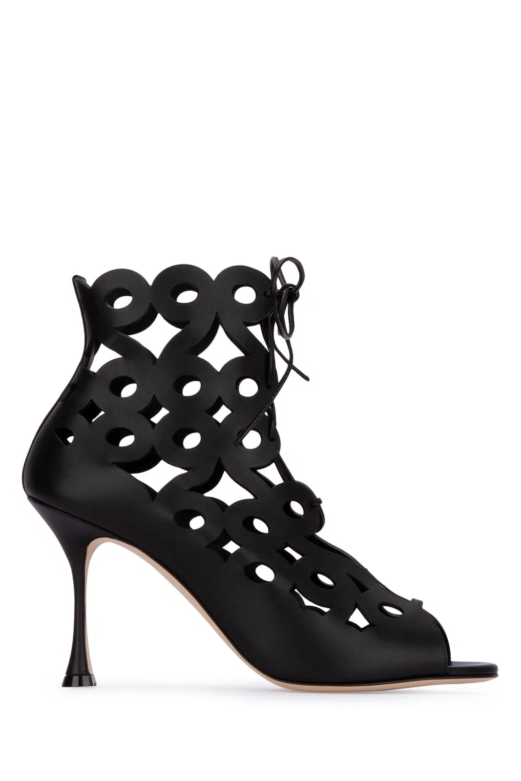 Manolo Blahnik Taralo 90Mm Cut Out Boots