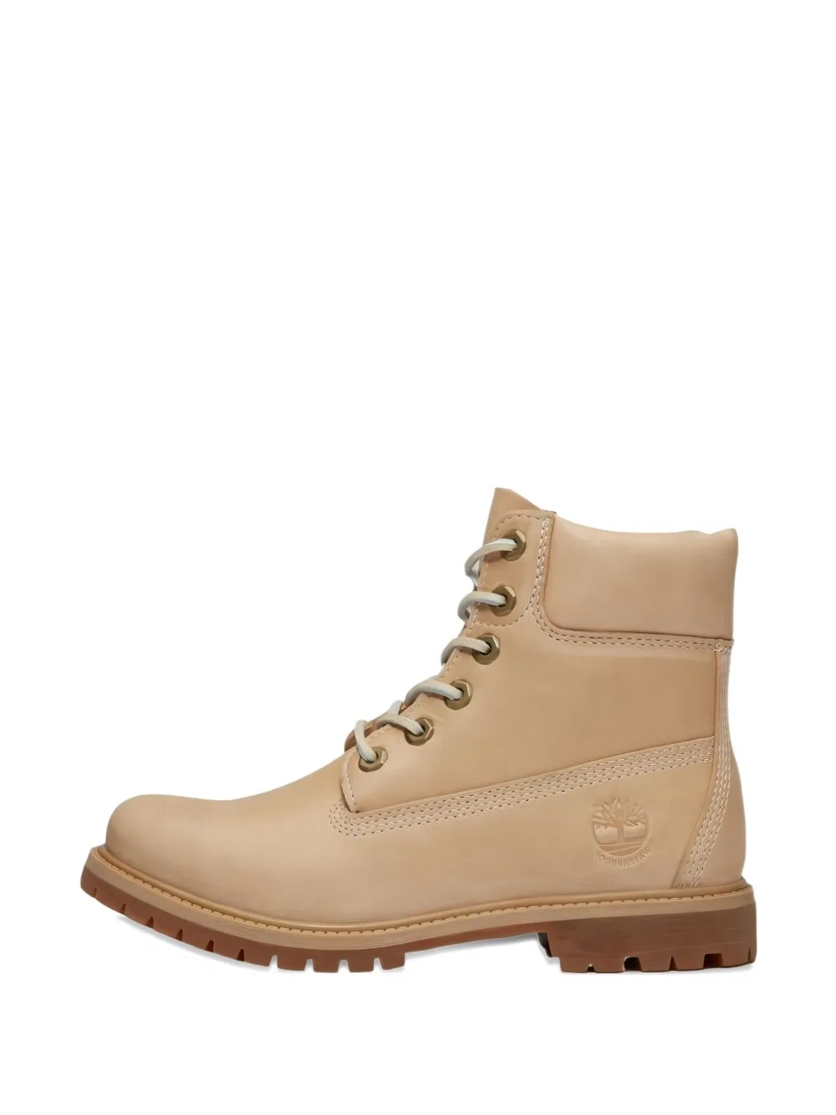 Timberland Beige Leather Rubber Boots