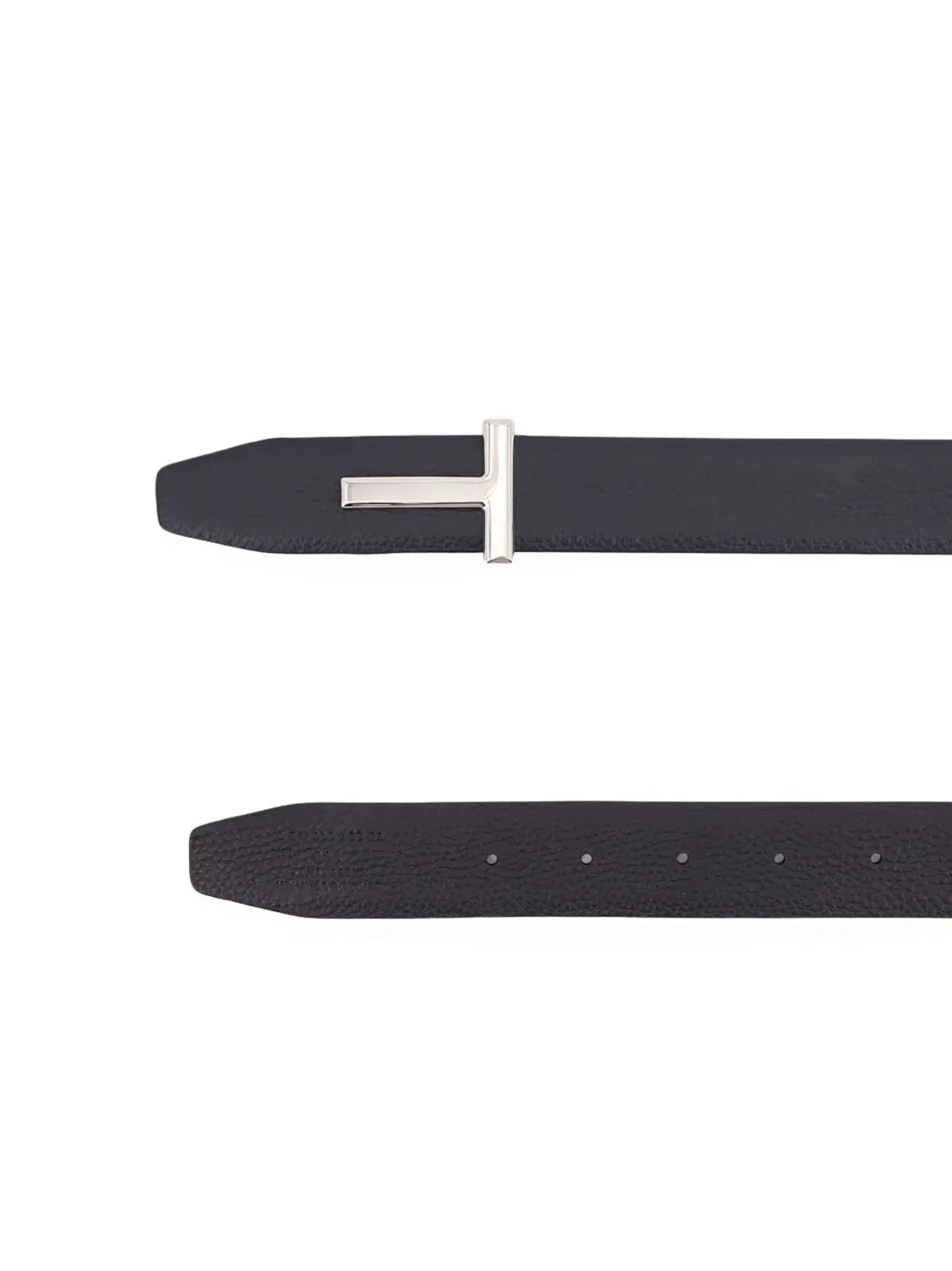 Tom Ford Grained Leather T-Buckle Belt