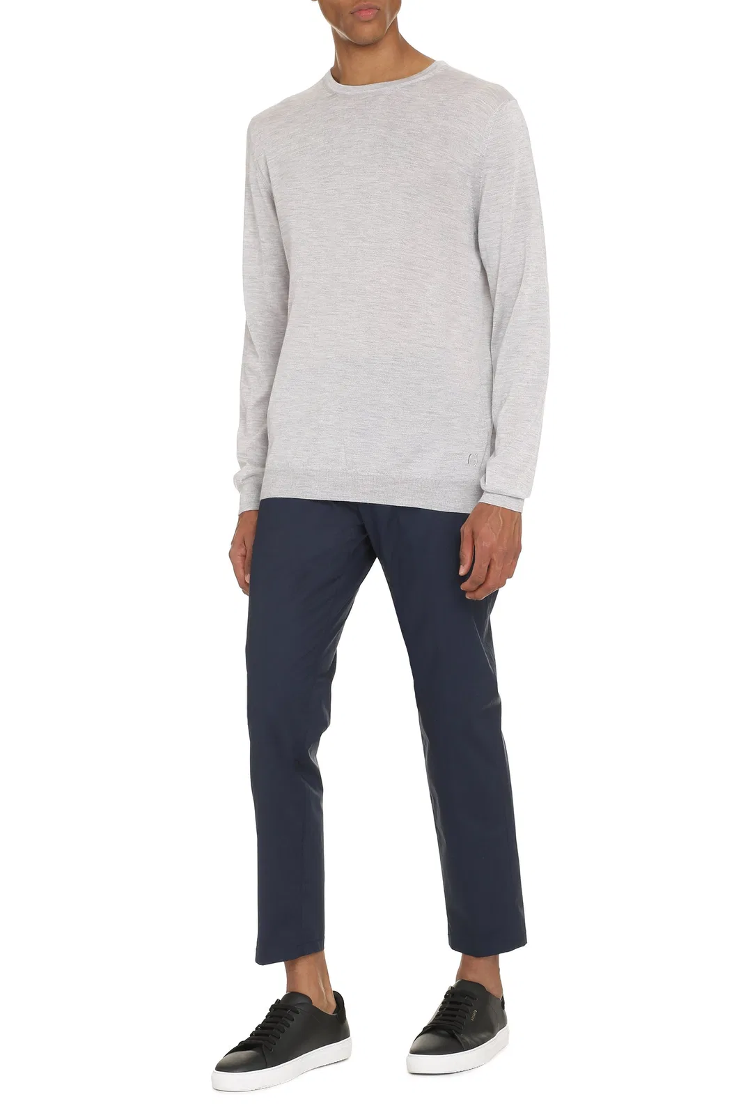 The (Alphabet) The (Knit) - Fine Knit Crew-Neck Sweater