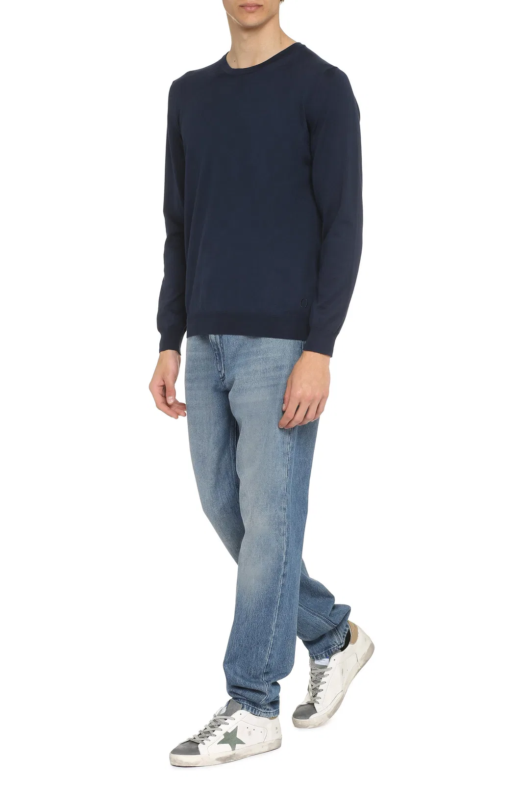 The (Alphabet) The (Knit) - Cotton Crew-Neck Sweater