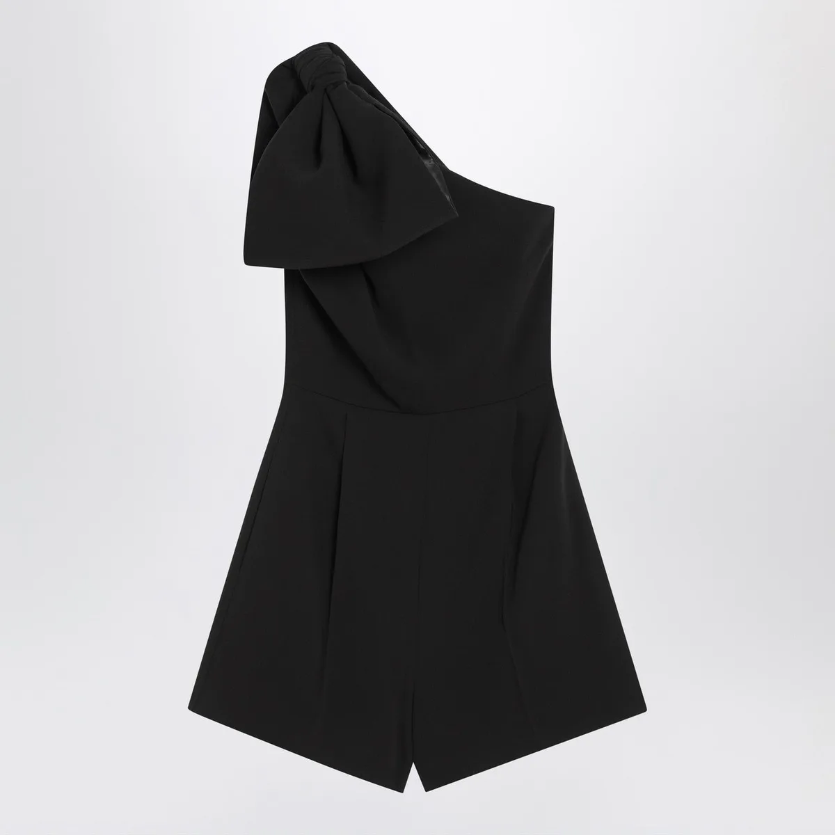 Max mara pianoforte One-Shoulder Short Jumpsuit In Black Cad