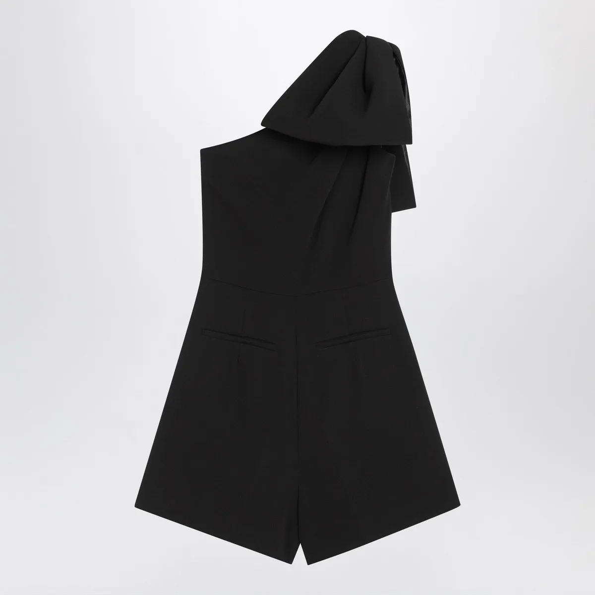 Max mara pianoforte One-Shoulder Short Jumpsuit In Black Cad